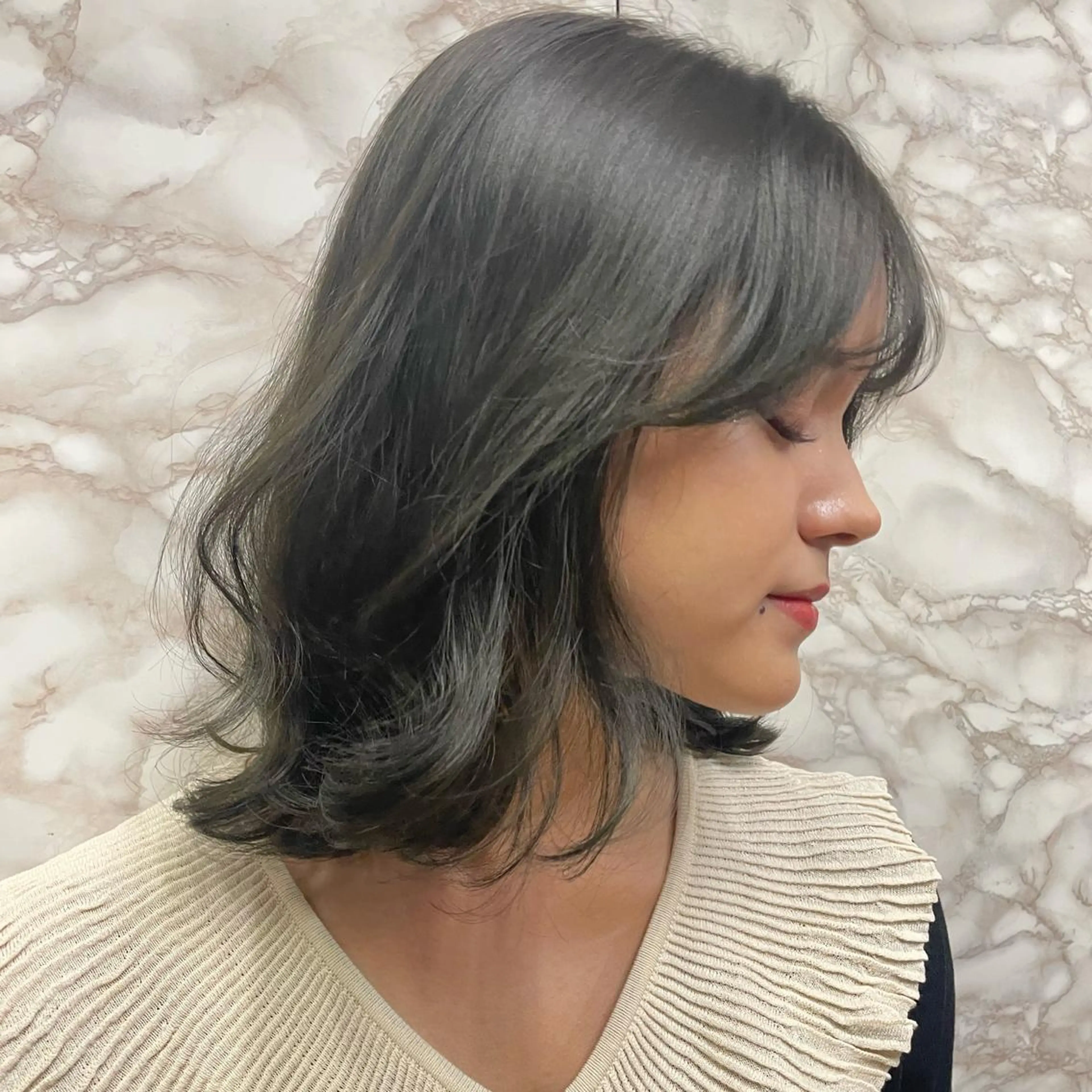 ショート カラー カット ヘアカラー トリートメント 極上の艶髪 RINAのヘアスタイル