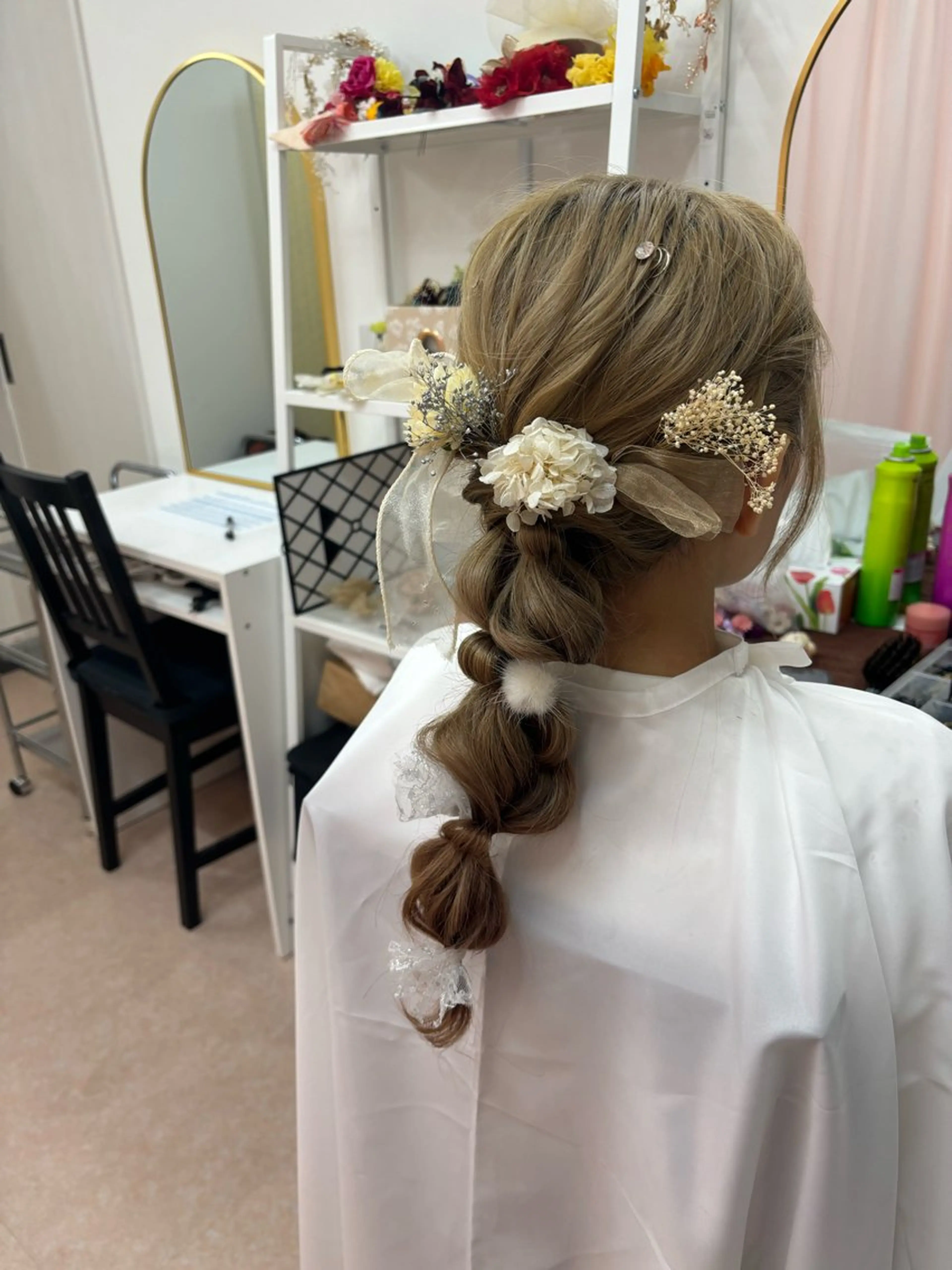 ロング ヘアアレンジ 結婚式・ブライダル 卒業式のヘアスタイル ヘアセット ショート／ミニボブ マンツーマン/マユコのヘアスタイル