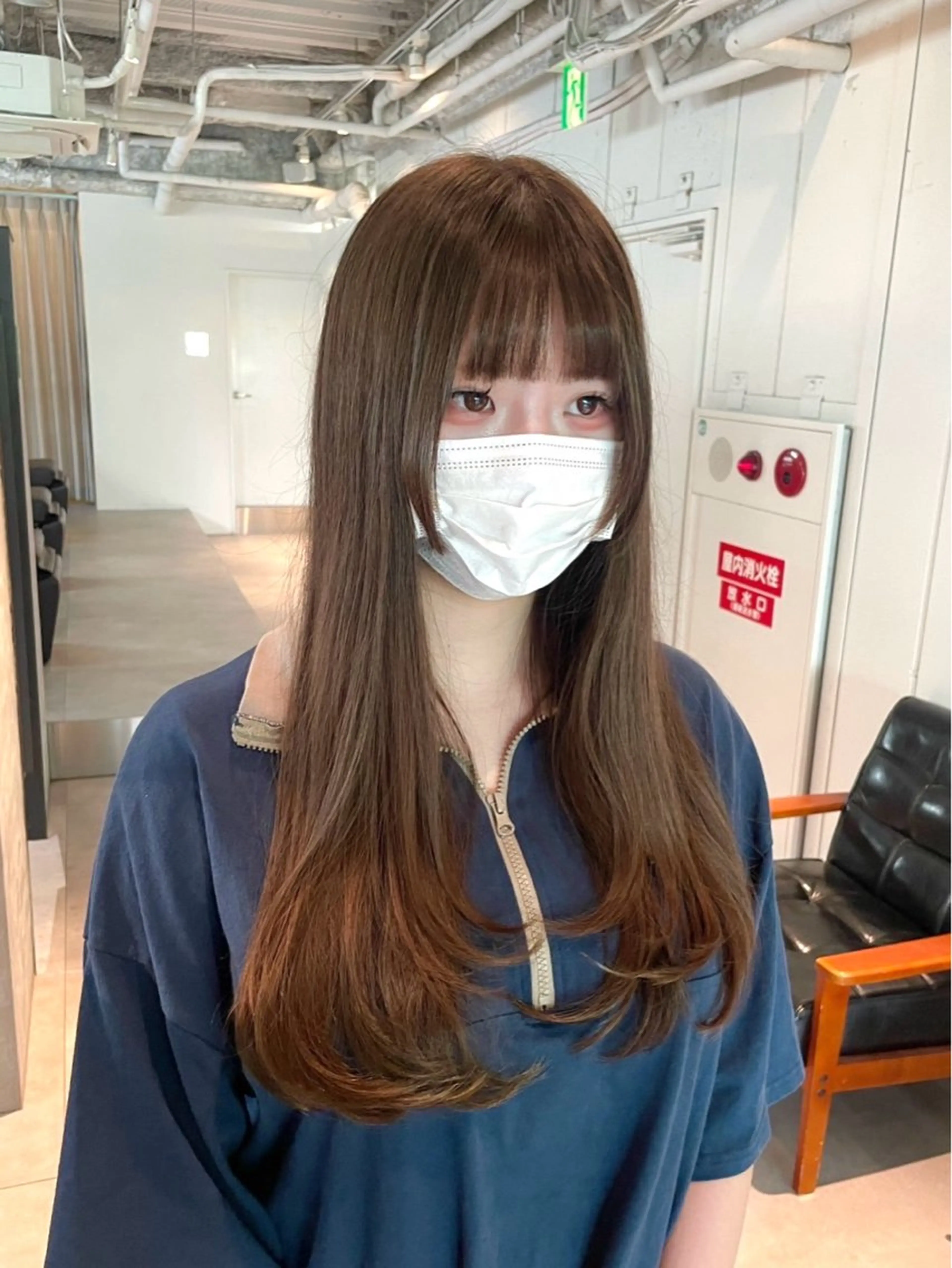 ロング カラー カット ヘアカラー トリートメント CHERIM ❤️‍🔥新家光葉のヘアスタイル