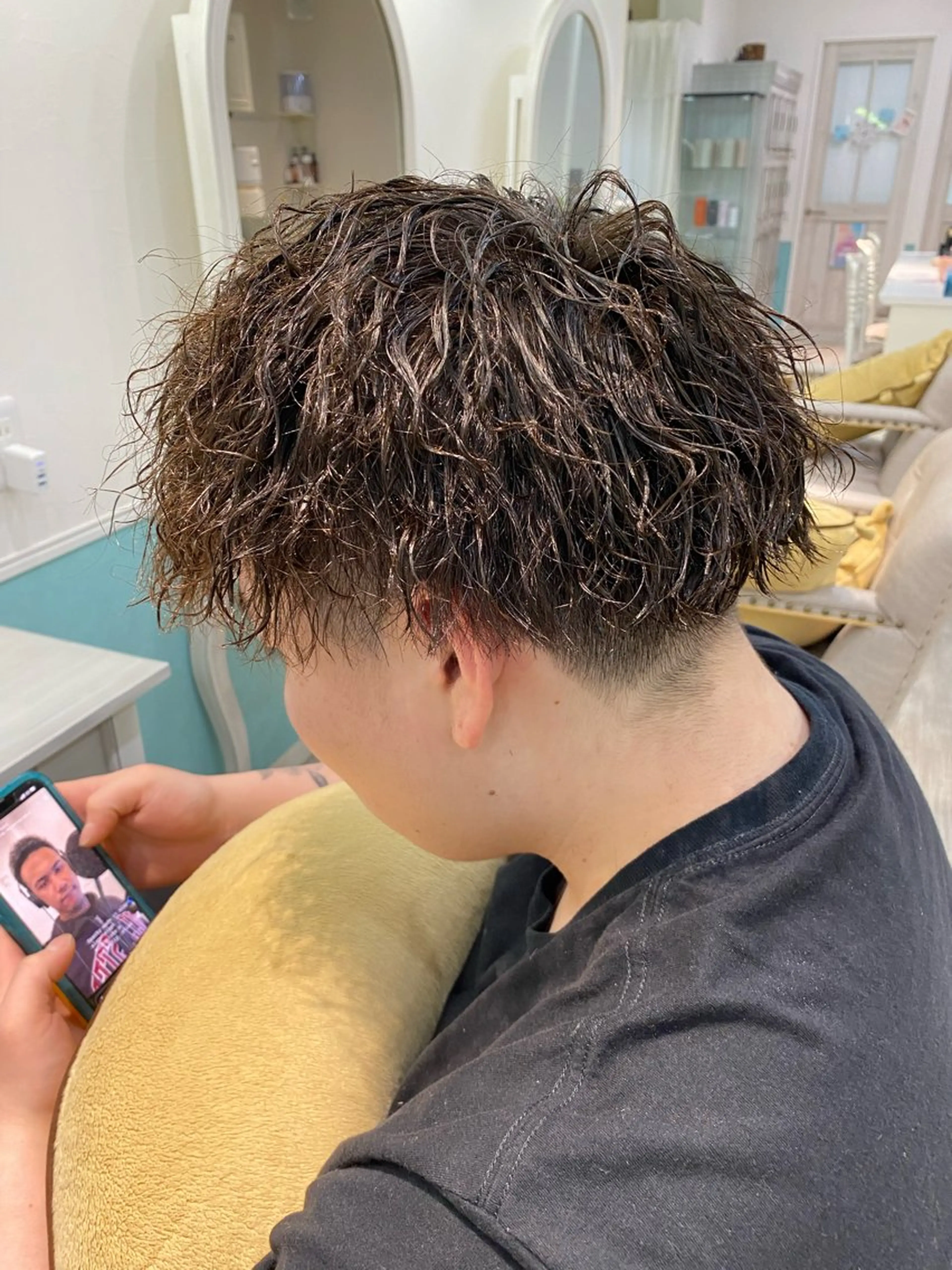 パーマ メンズ マッシュ 刈り上げ 【メンズ専門】 髙橋琉偉のヘアスタイル