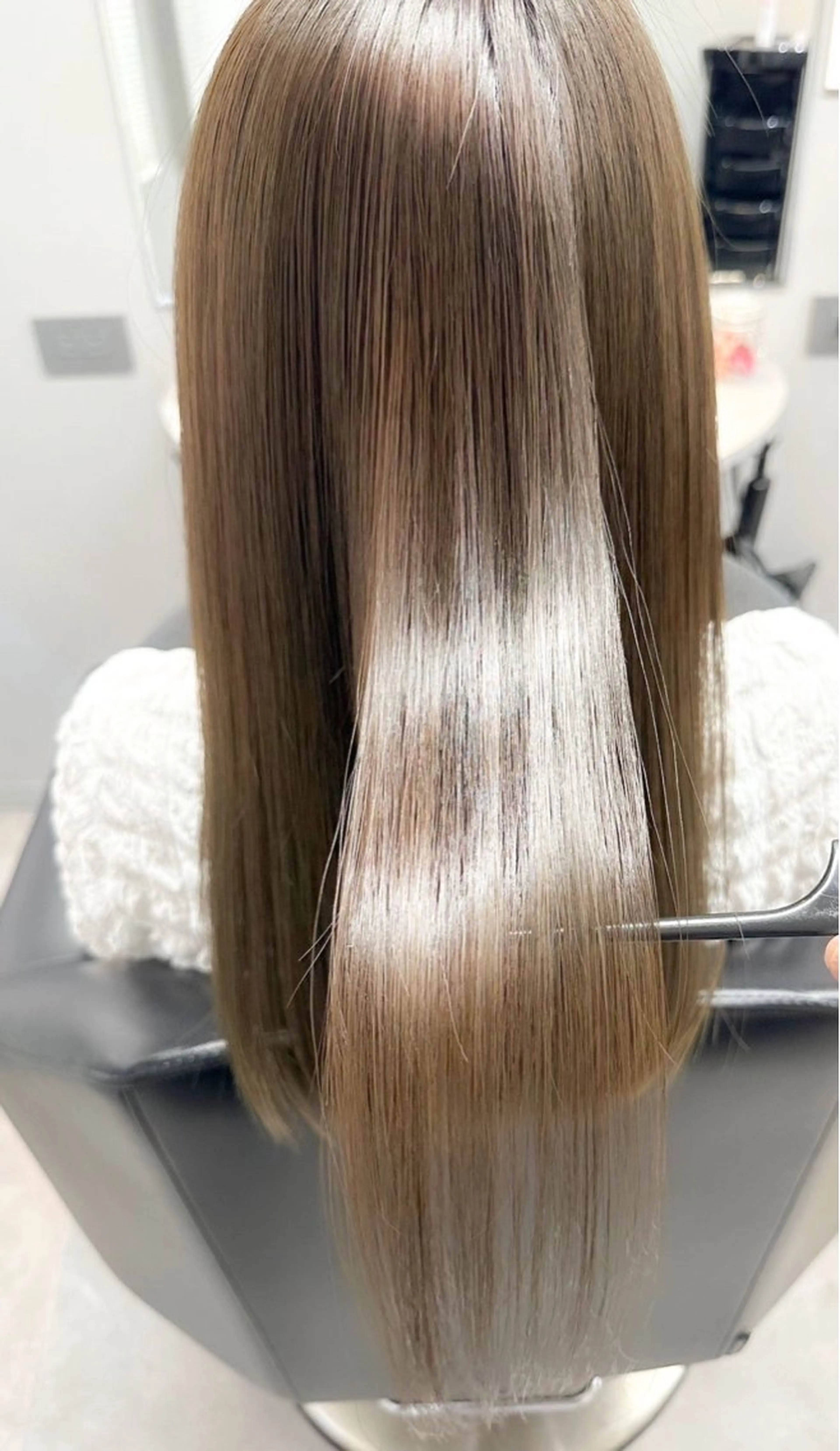 ロング ショートボブ ボブ 髪質改善 縮毛矯正 トリートメント トリートメント ヘッドスパ アンルポン所属・unlepont 江坂[髪質改善]🪽のヘアスタイル