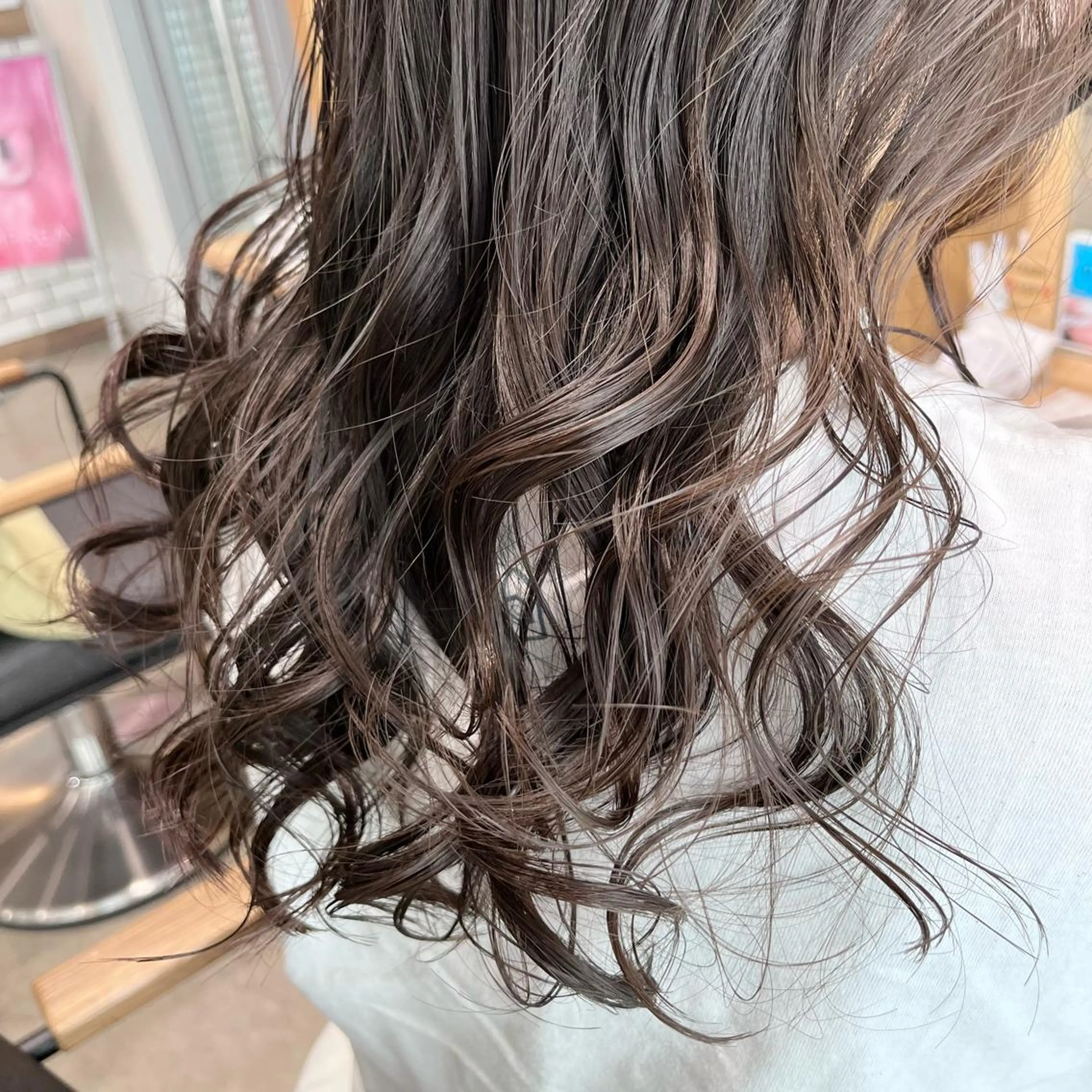 ミディアム カラー ヘアアレンジ ミディアムパーマ 🌷レイヤーカット/ フルキシオリ🌷のヘアスタイル