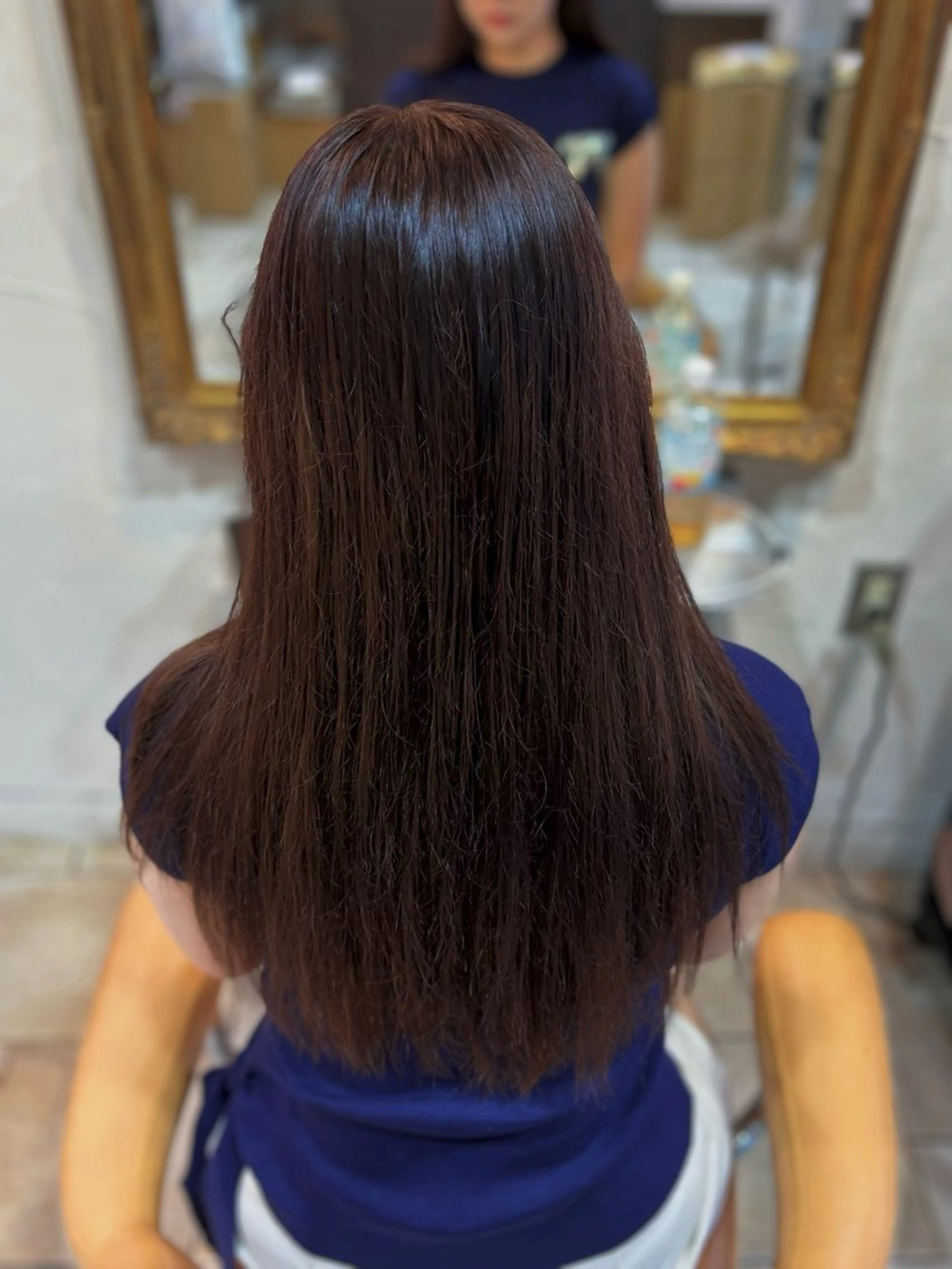 ロング カラー ブラウンカラー ダークブラウン 似合わせカット ヘアカラー トリートメント 宮本龍馬 オブヘアー/銀座店のヘアスタイル