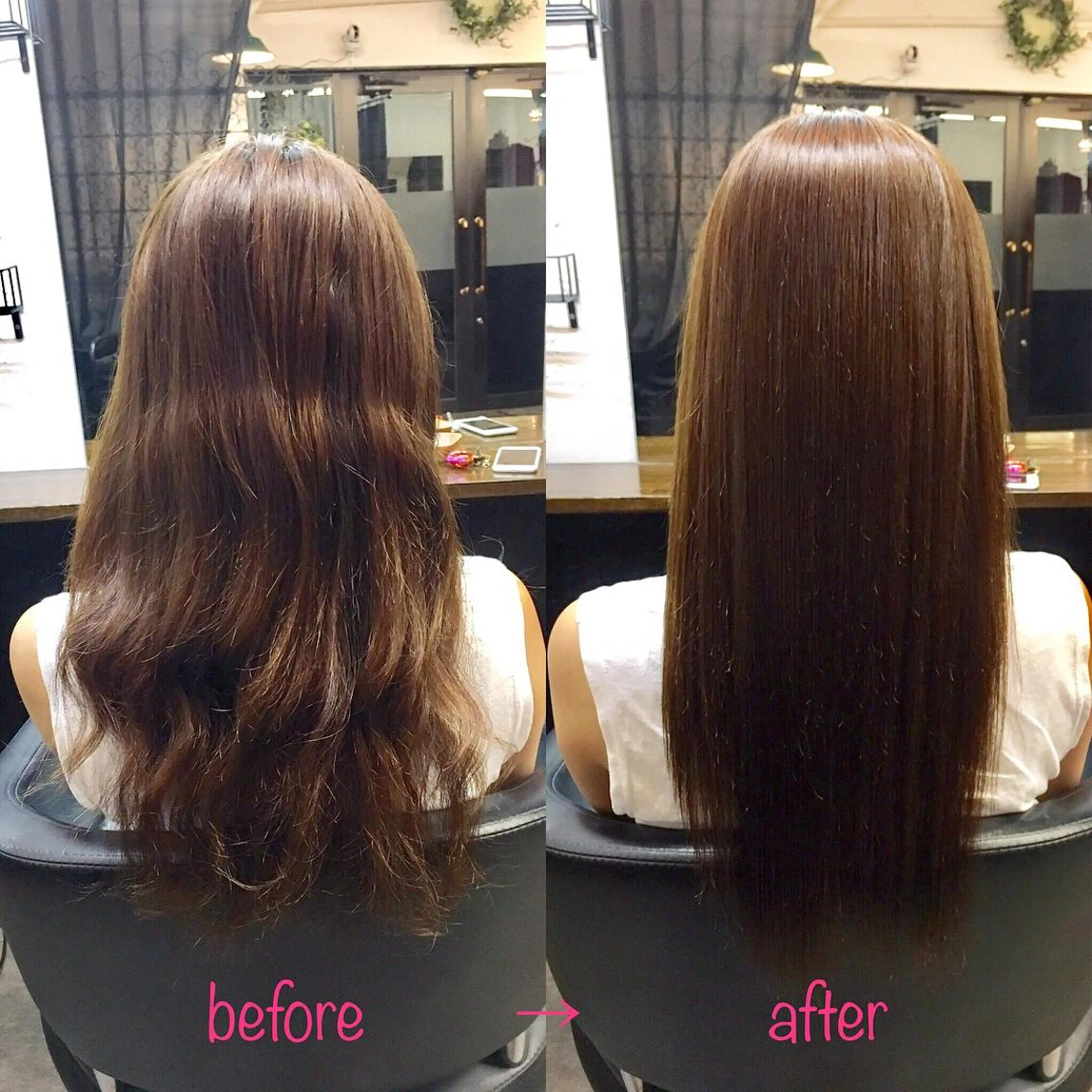 ロング 縮毛矯正&髪質改善 MAILHAIRのヘアスタイル