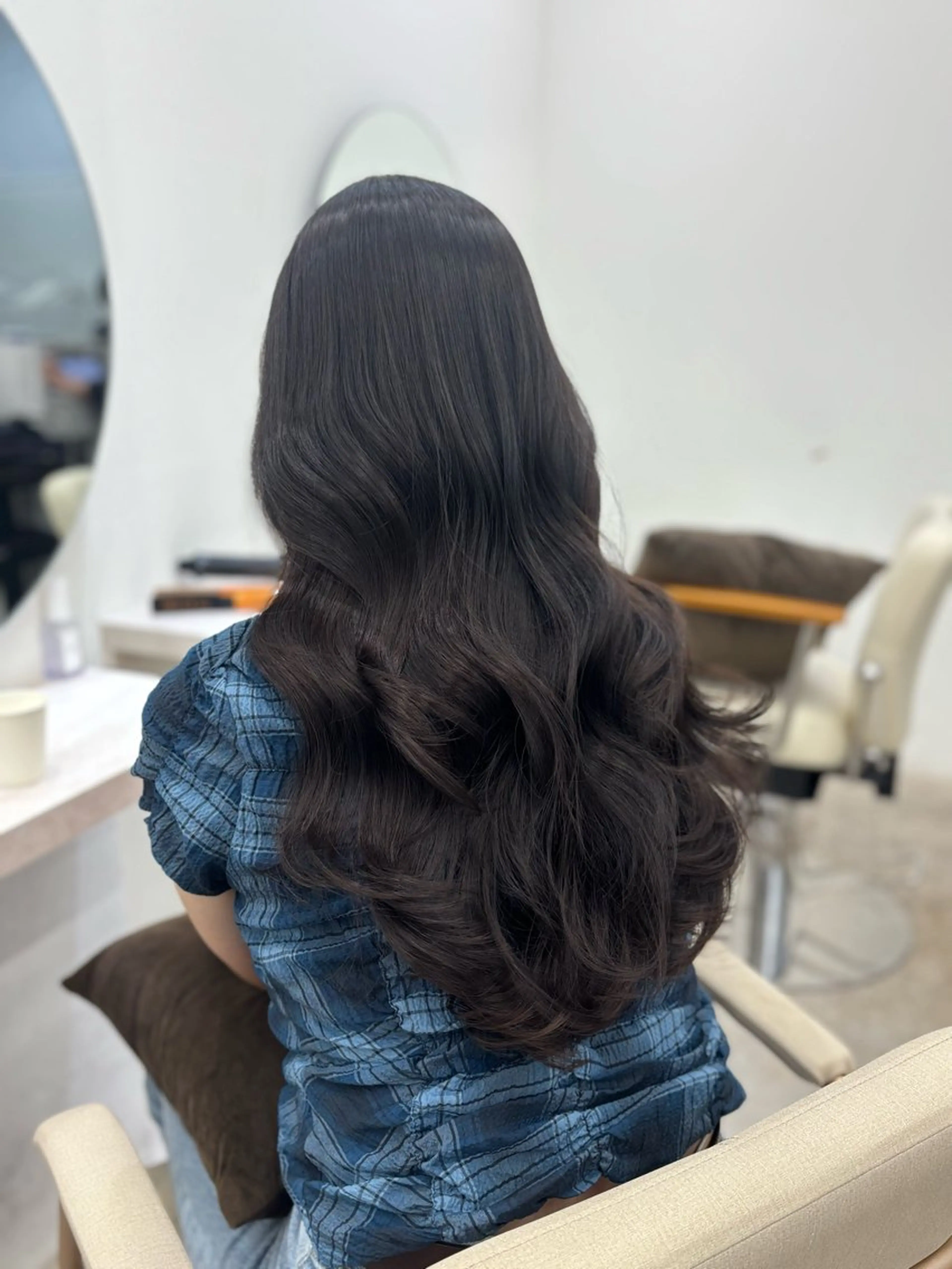 ロング カット ヘアカラー トリートメント 梅田髪質改善 /星野綾哉のヘアスタイル