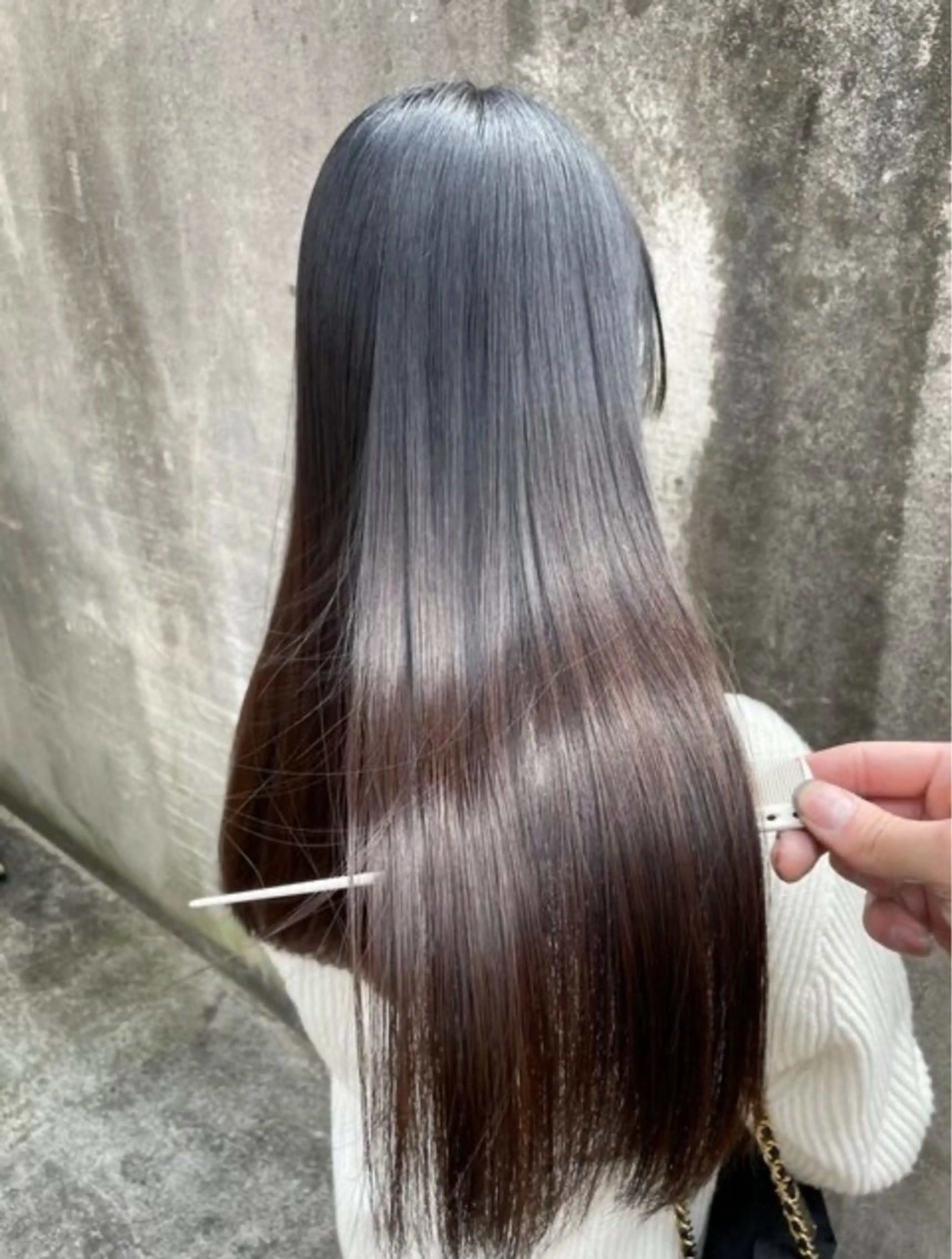 ロング カット 縮毛矯正 トリートメント 湘南台の艶髪の神様 💓モリモトのヘアスタイル