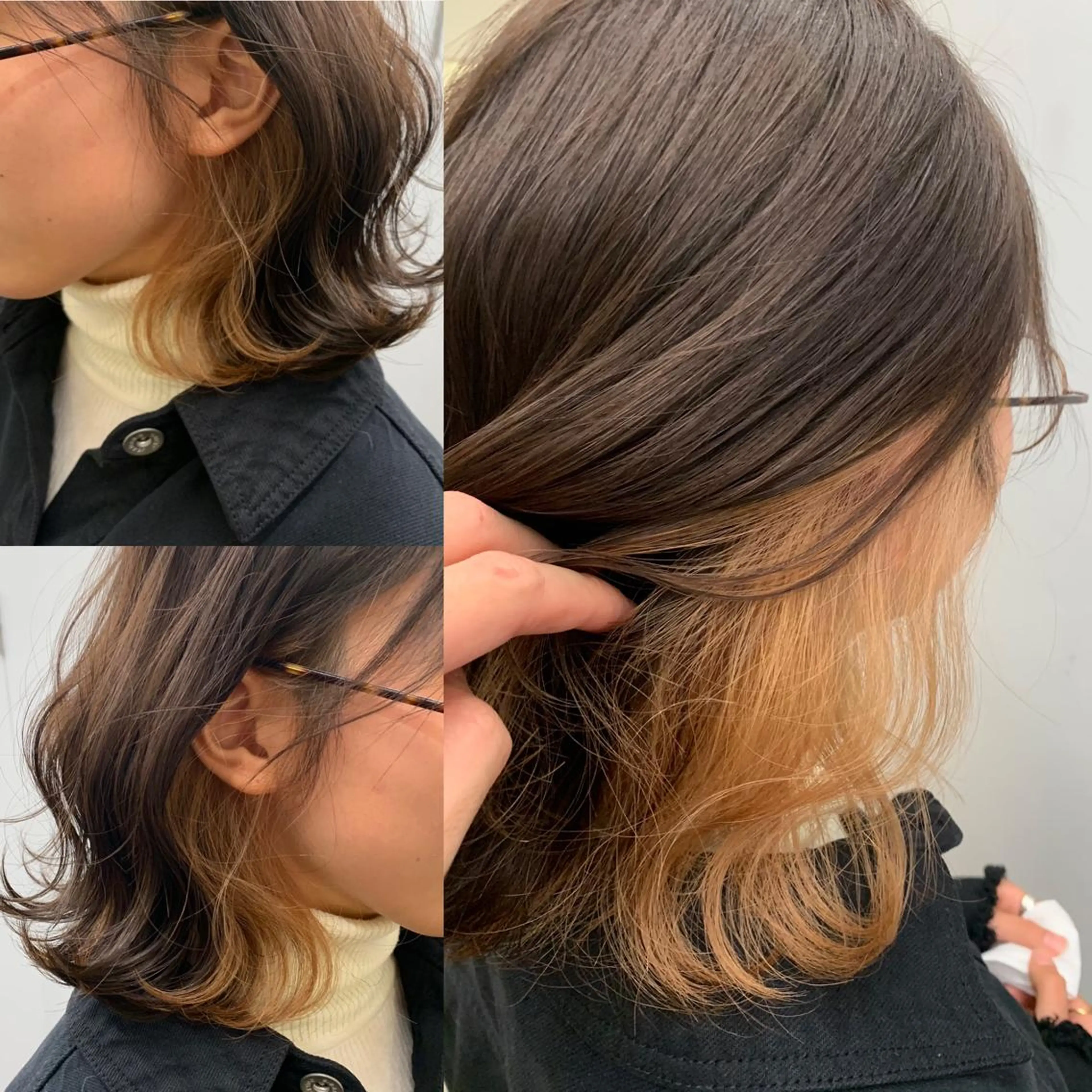 ミディアム カラー ヘアアレンジ ベージュカラー ブロンド ブロンドベージュ インナーカラー モカベージュ hair salon darts所属・髪質改善/美髪ケア ✨岡野右京のヘアスタイル