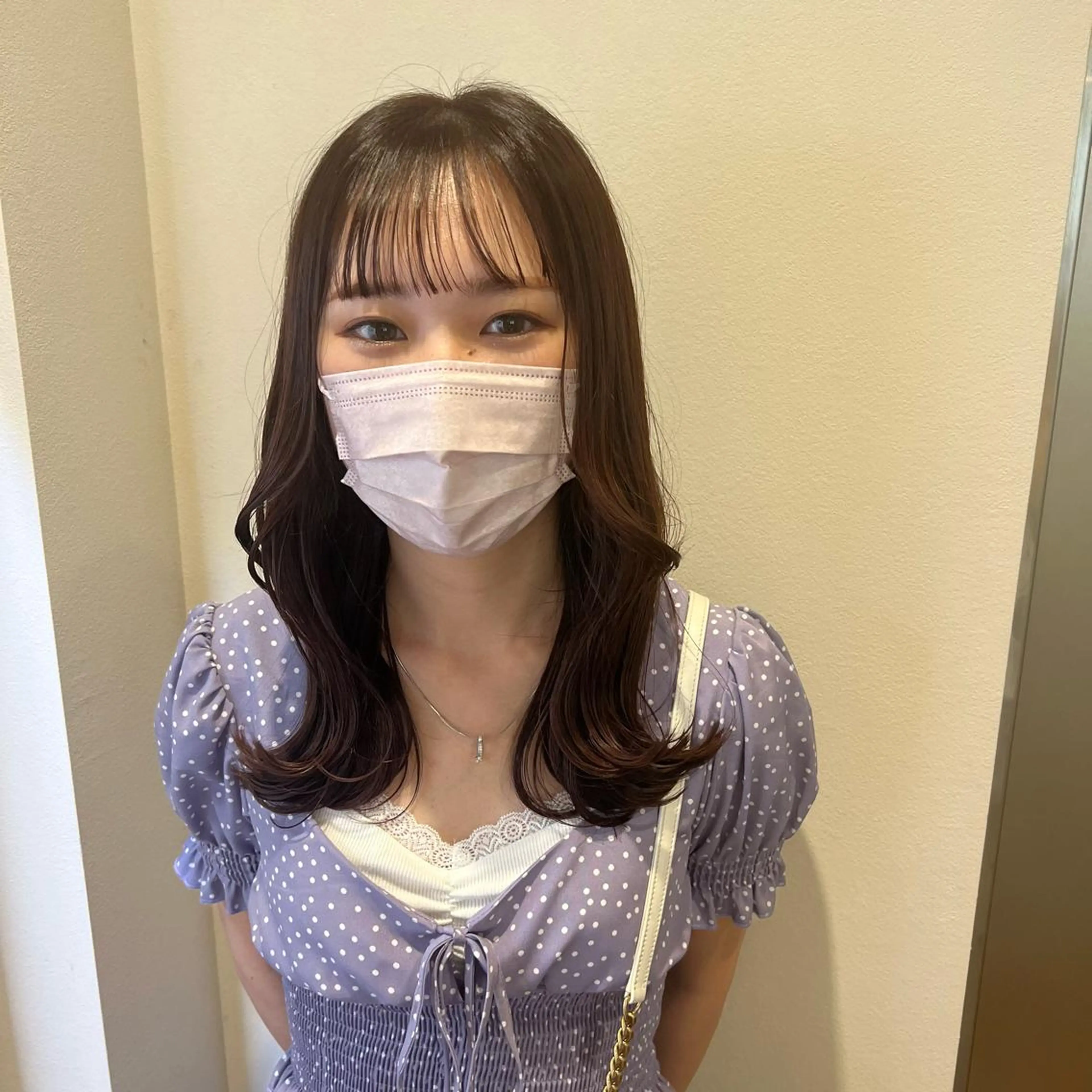 セミロング カラー ブラウンカラー ナチュラルブラウン くびれヘア SALOWIN川崎WEST店所属・🌷川崎/アレンジ/ 暖色ボブ/コトネ🌷のヘアスタイル