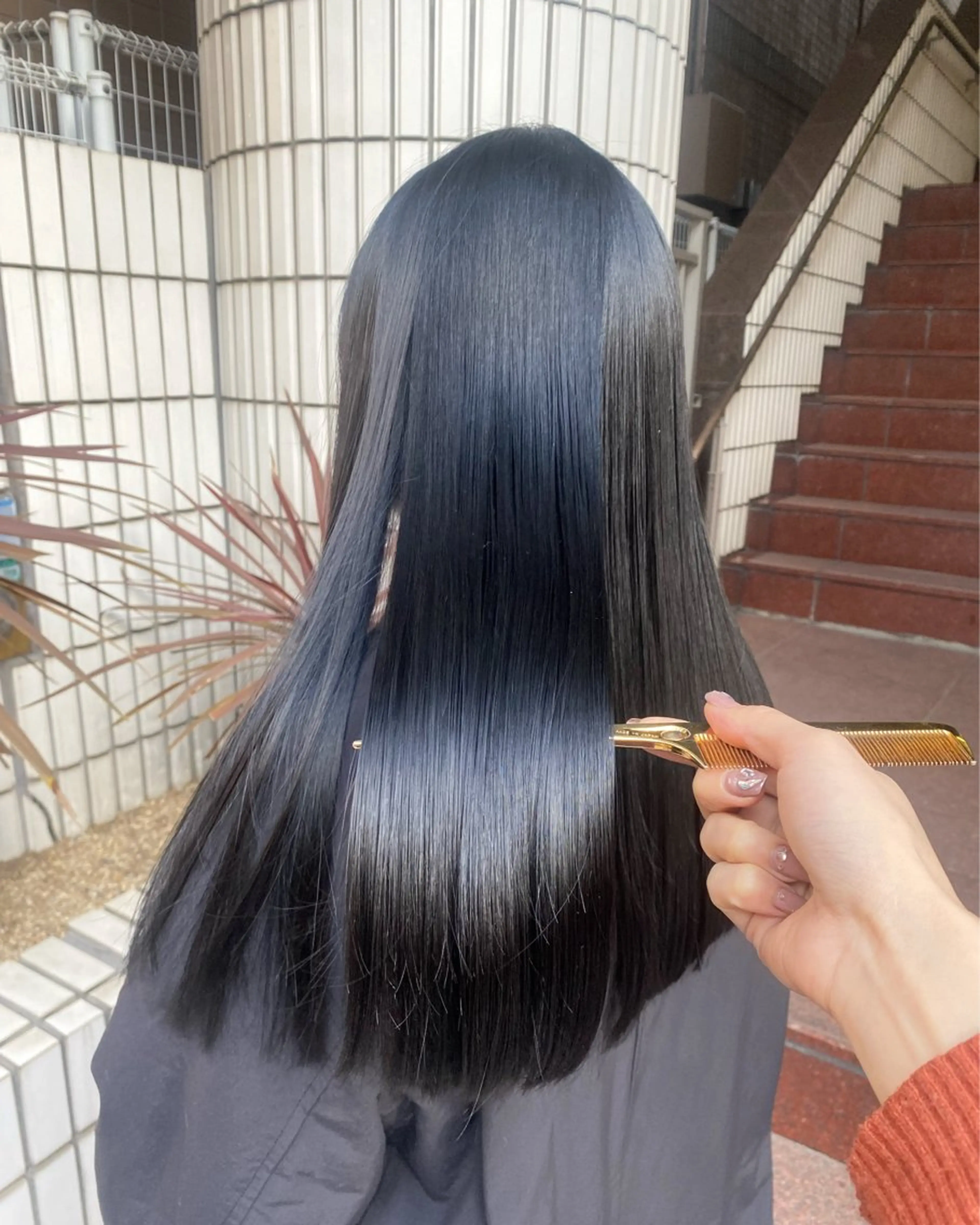ロング カット ヘアカラー トリートメント motel所属・モデルや芸能人も通う ✨マンツーマンサロンのヘアスタイル