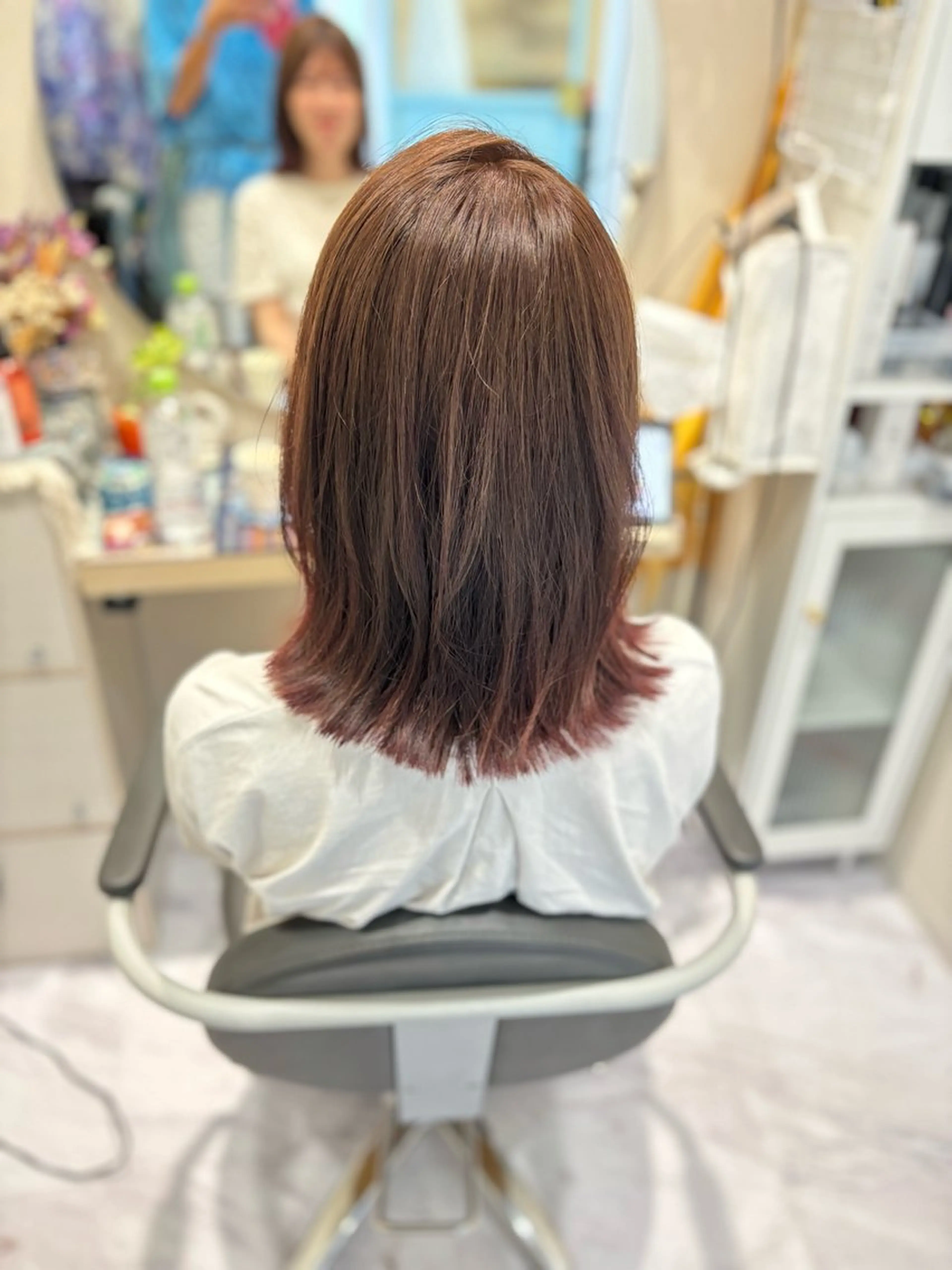 ミディアム カラー ヘアアレンジ ブリーチ ブリーチなしカラー 中西 将🌈"たすく"のヘアスタイル