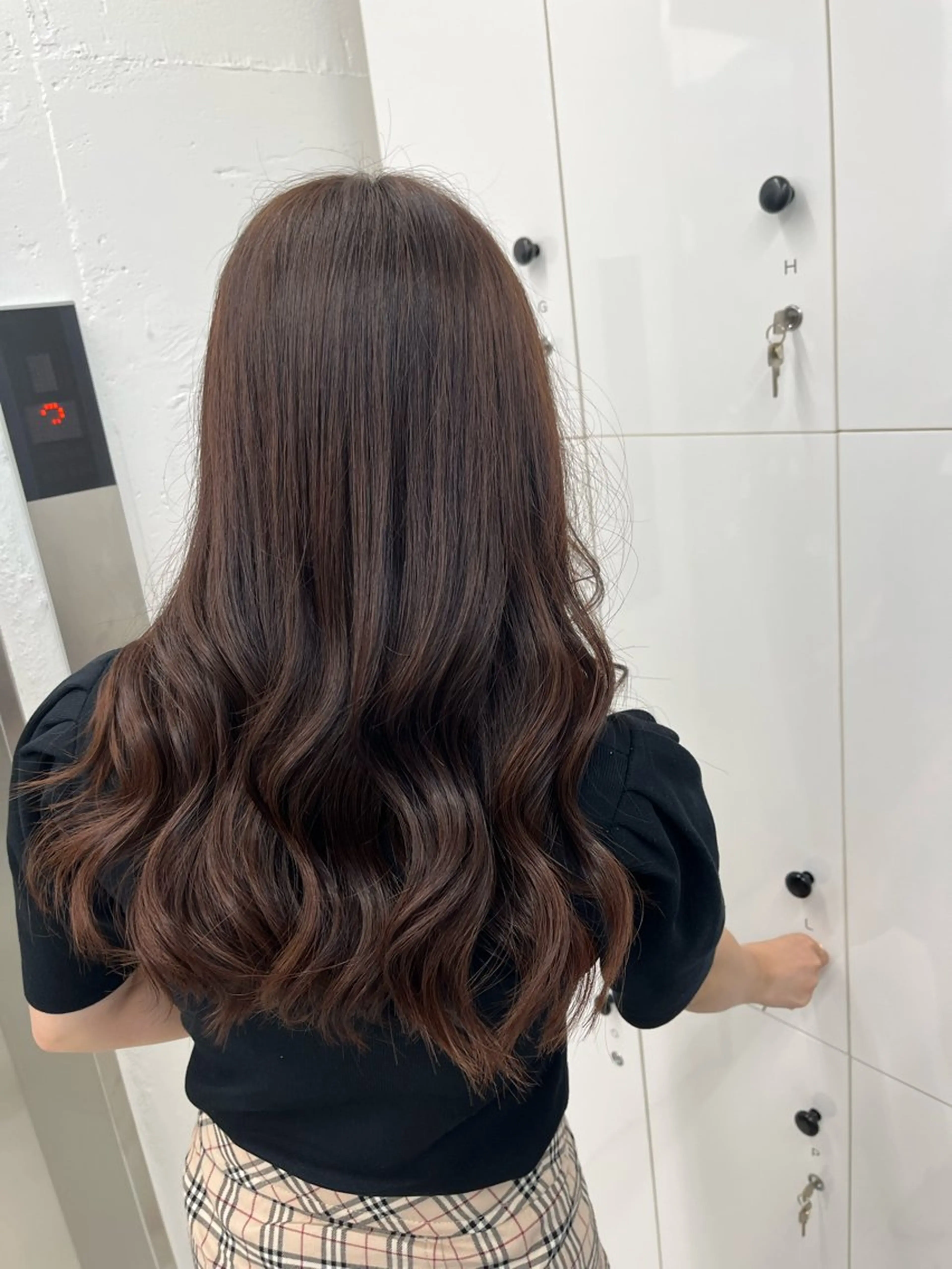 ロング カラー ブラウンカラー 髪質改善 トリートメント ヘアカラー トリートメント 🫧‪Ameri🫧 JILLSTUDIOのヘアスタイル