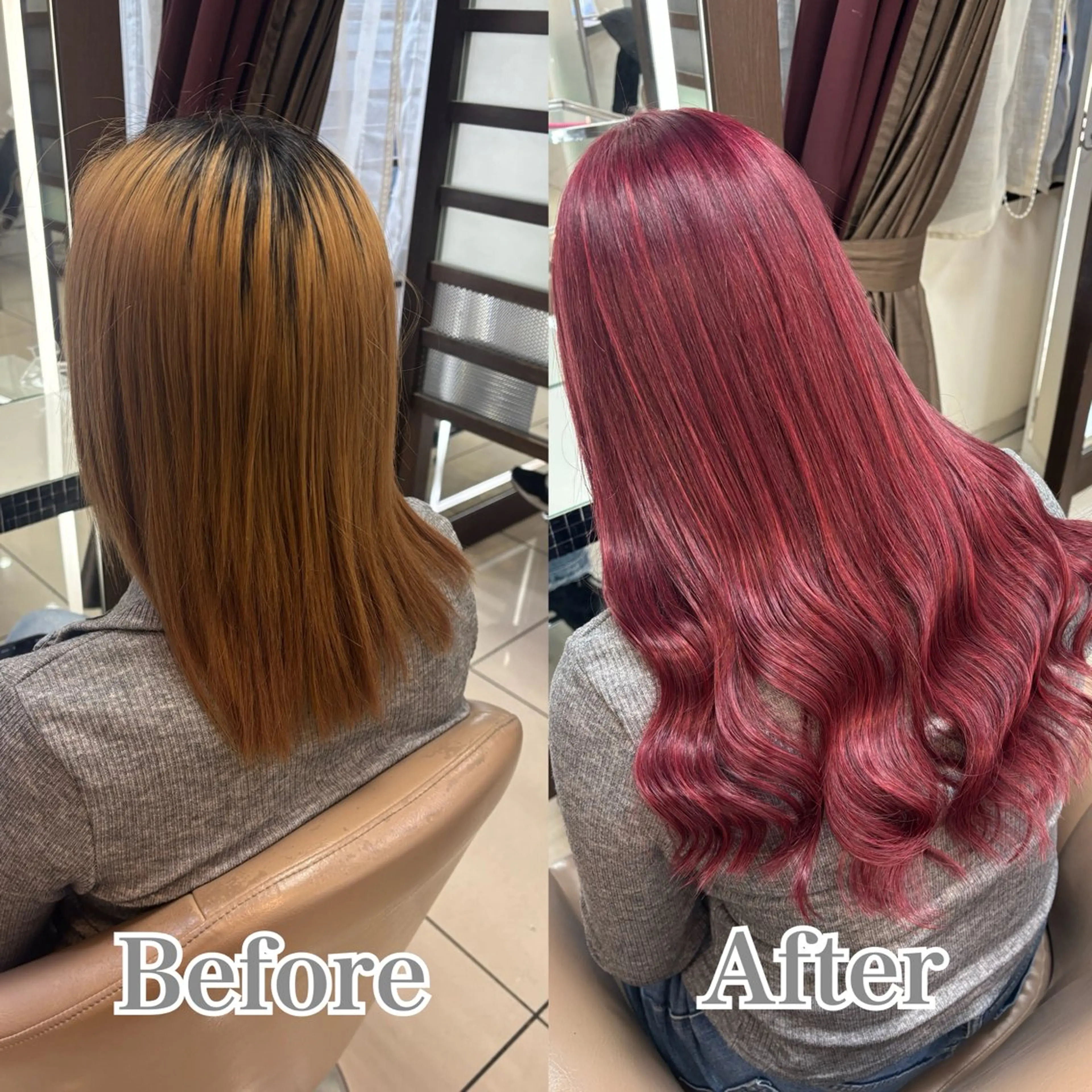 ロング シールエクステ エクステ エクステ🎀艶カラー ✨しぇる🌙のヘアスタイル