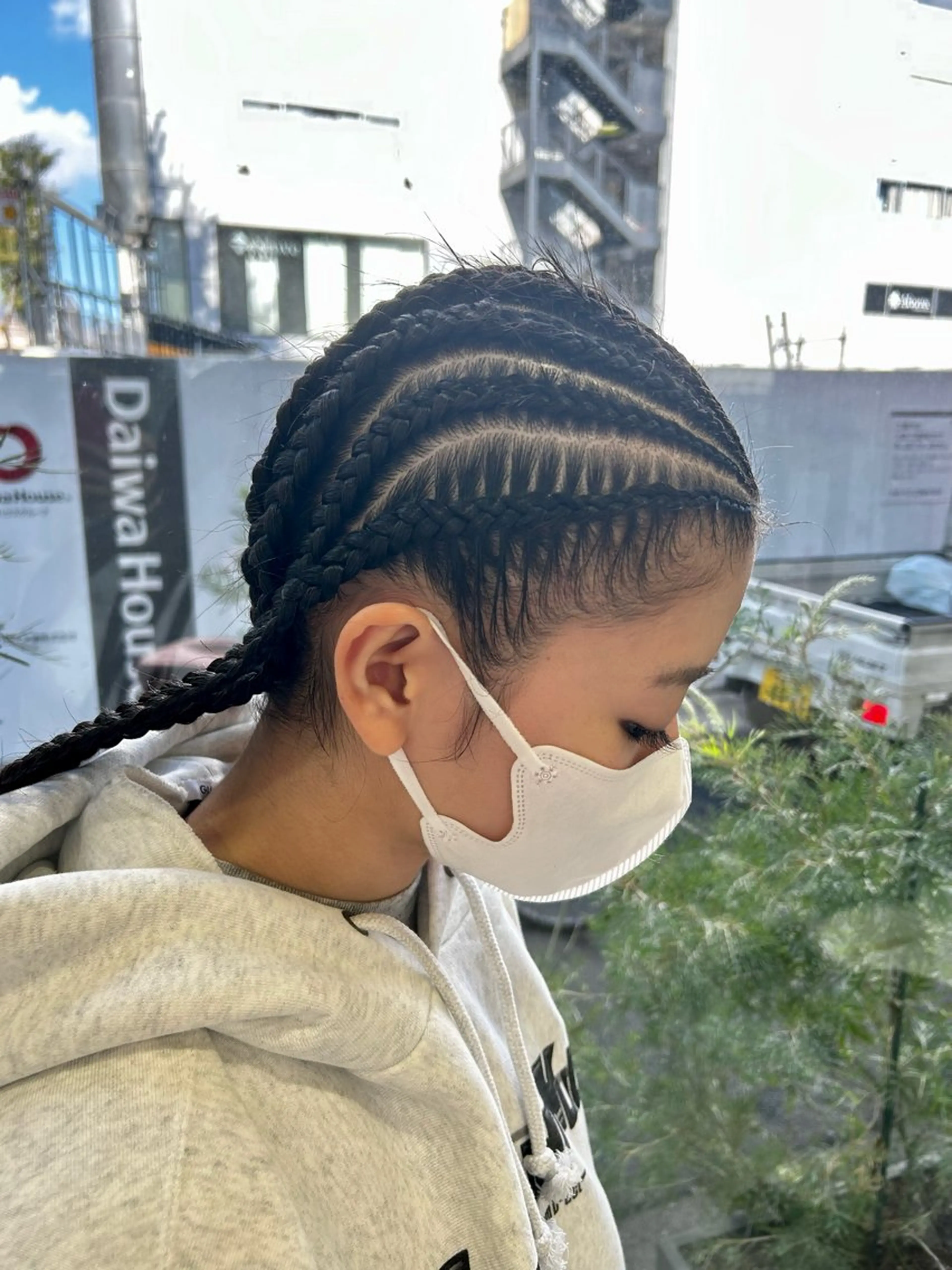 ロング ヘアアレンジ ヘアセット airi🌺特殊ヘア /コーンロウ✨のヘアスタイル