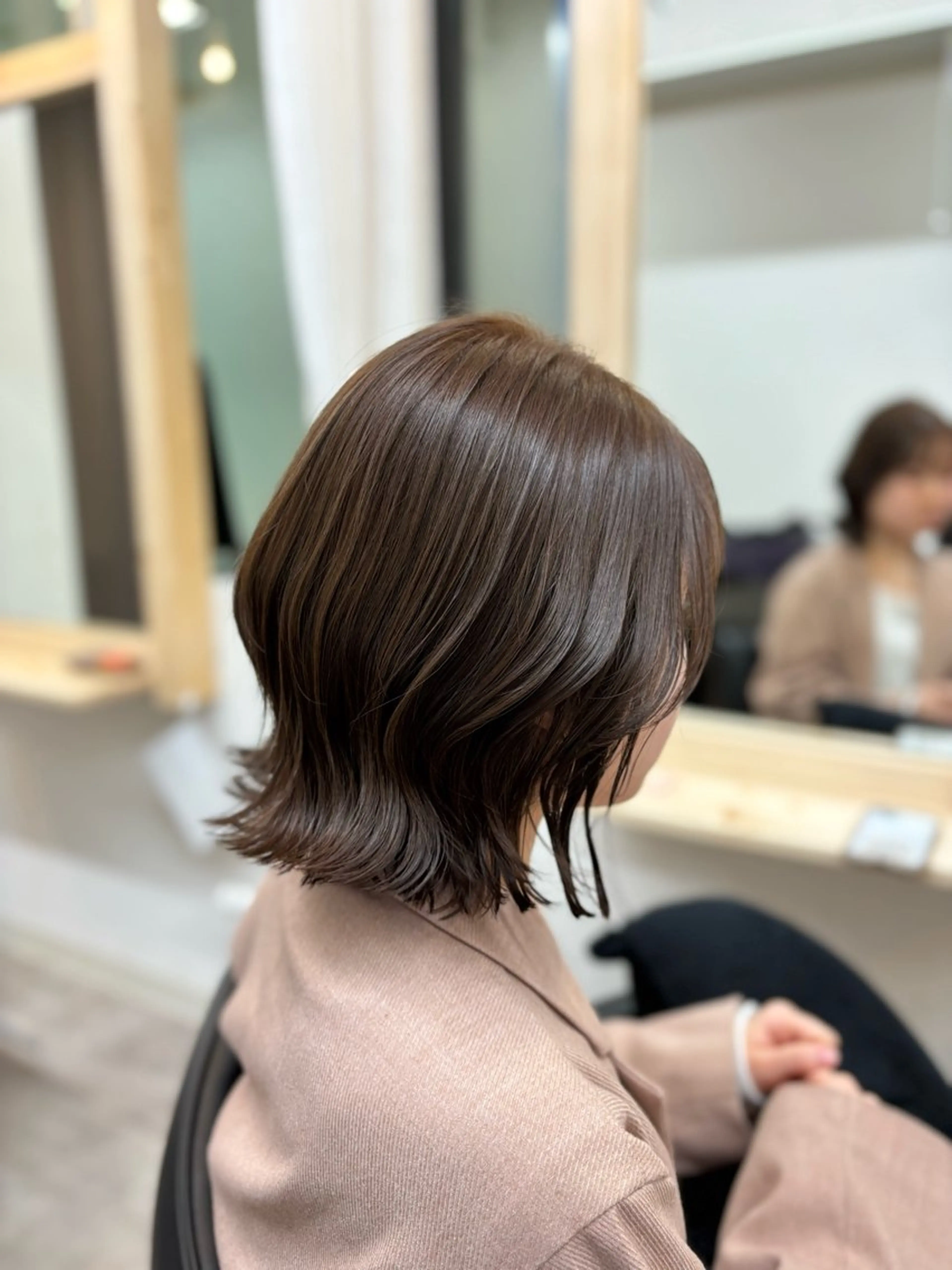 ミディアム カラー カット ヘアカラー 韓国ヘア/艶カラー 🖤金丸彩乃🖤のヘアスタイル