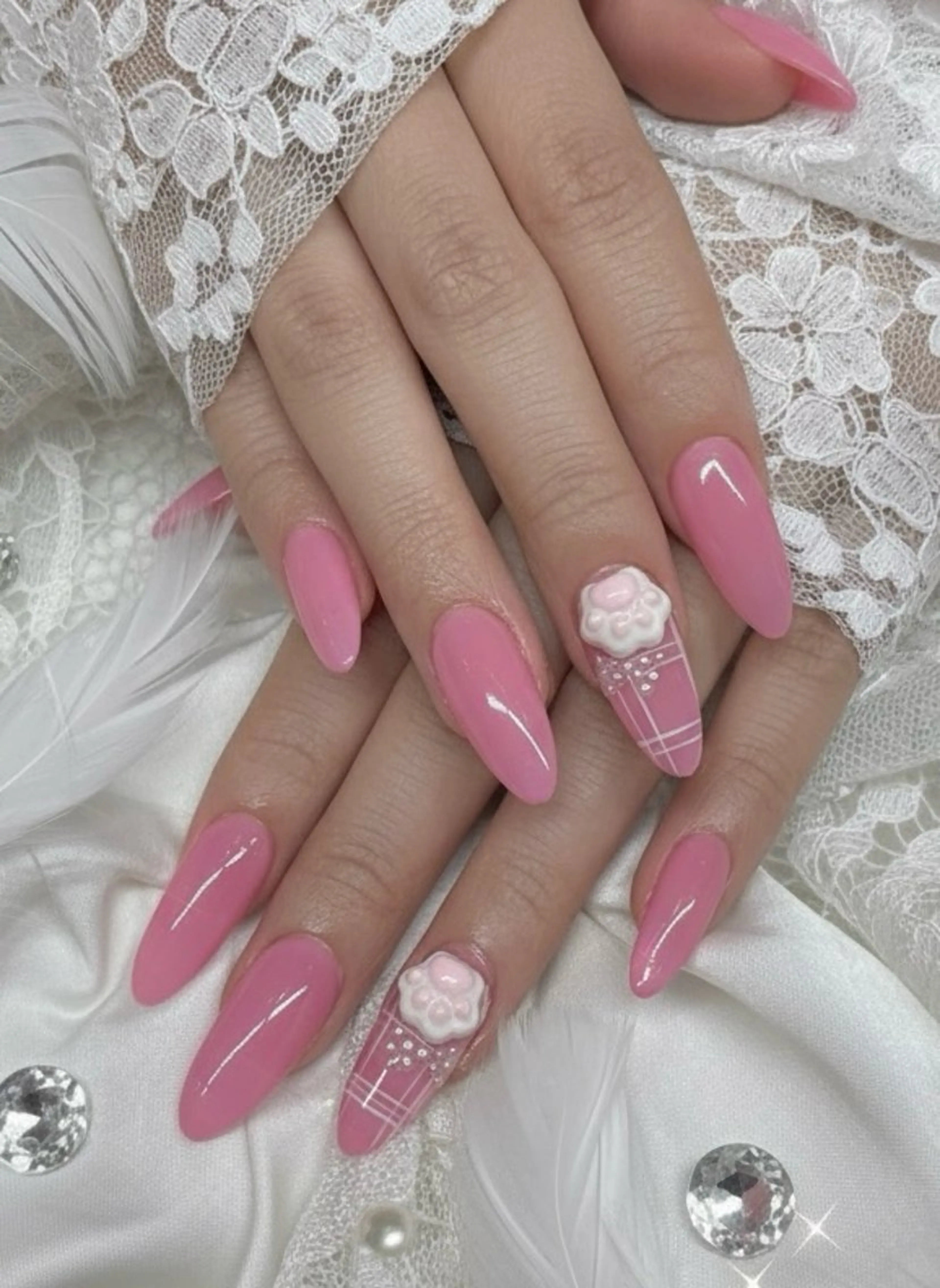 ネイル ピンク ハンドネイル TUNEHA堂 矢場町栄5丁目のネイルデザイン