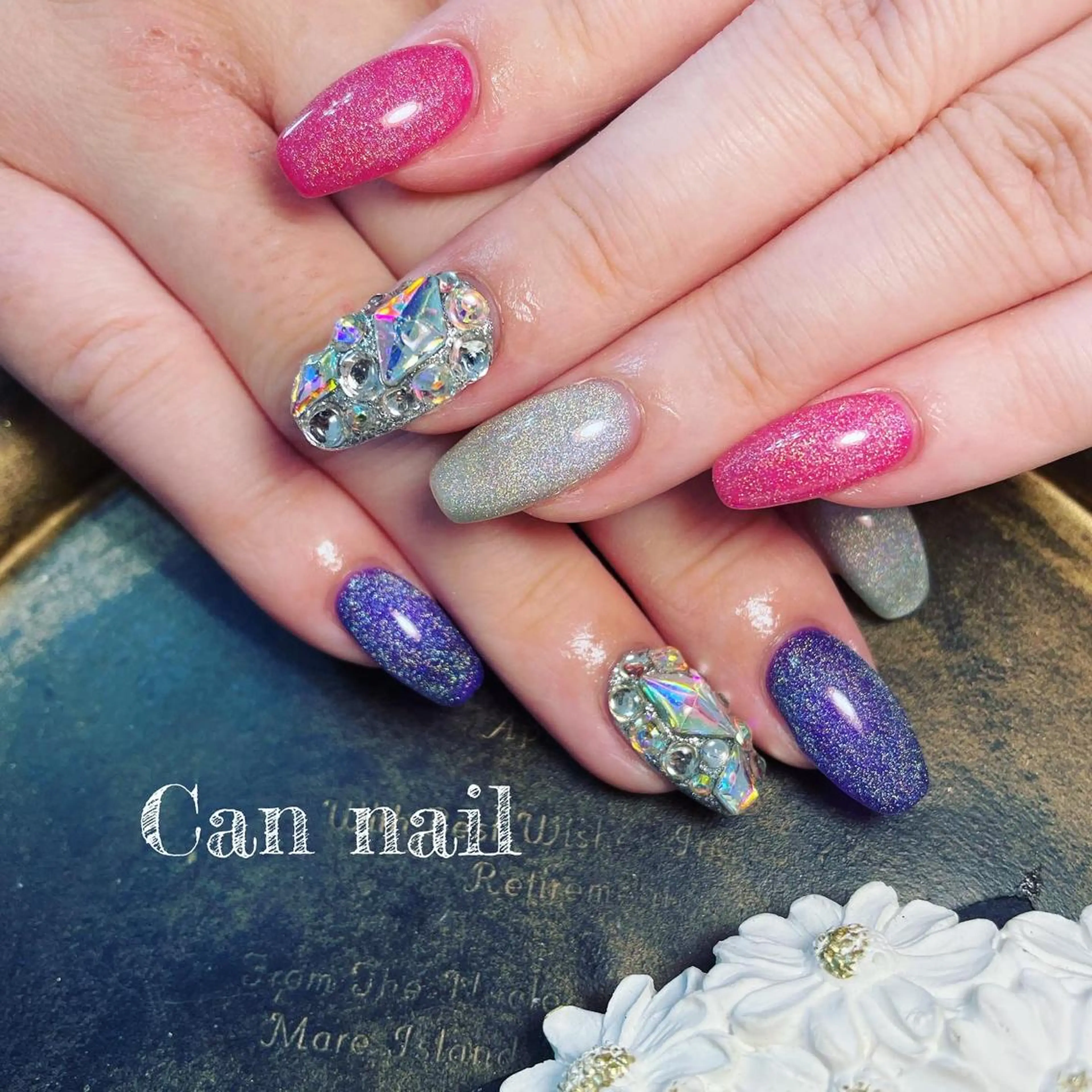 セミロング ネイル ハンドネイル Parfum パルファンのネイルデザイン