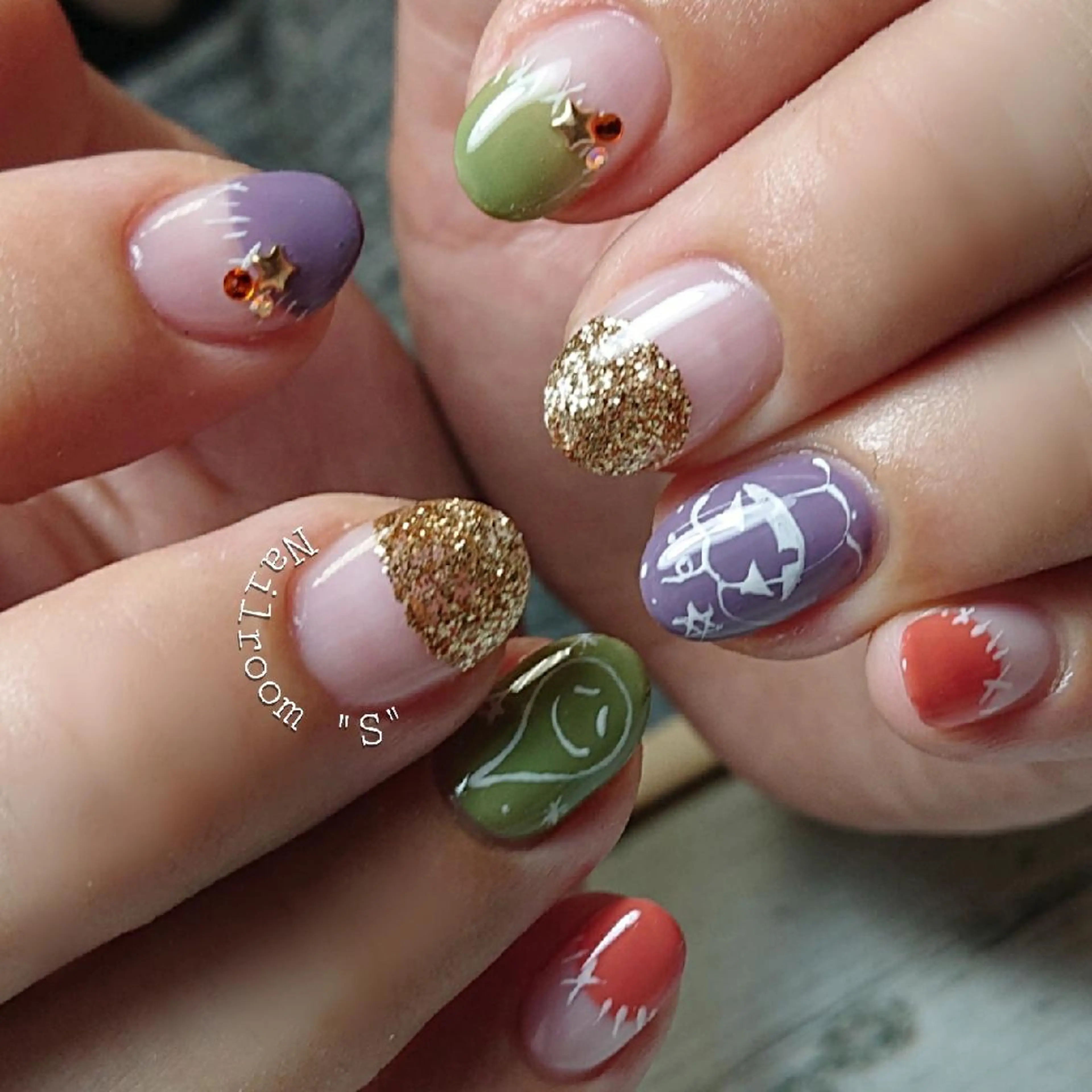 ネイル ハロウィン ハンドネイル ハンドケア Nail room  "S"  SAKAIのネイルデザイン