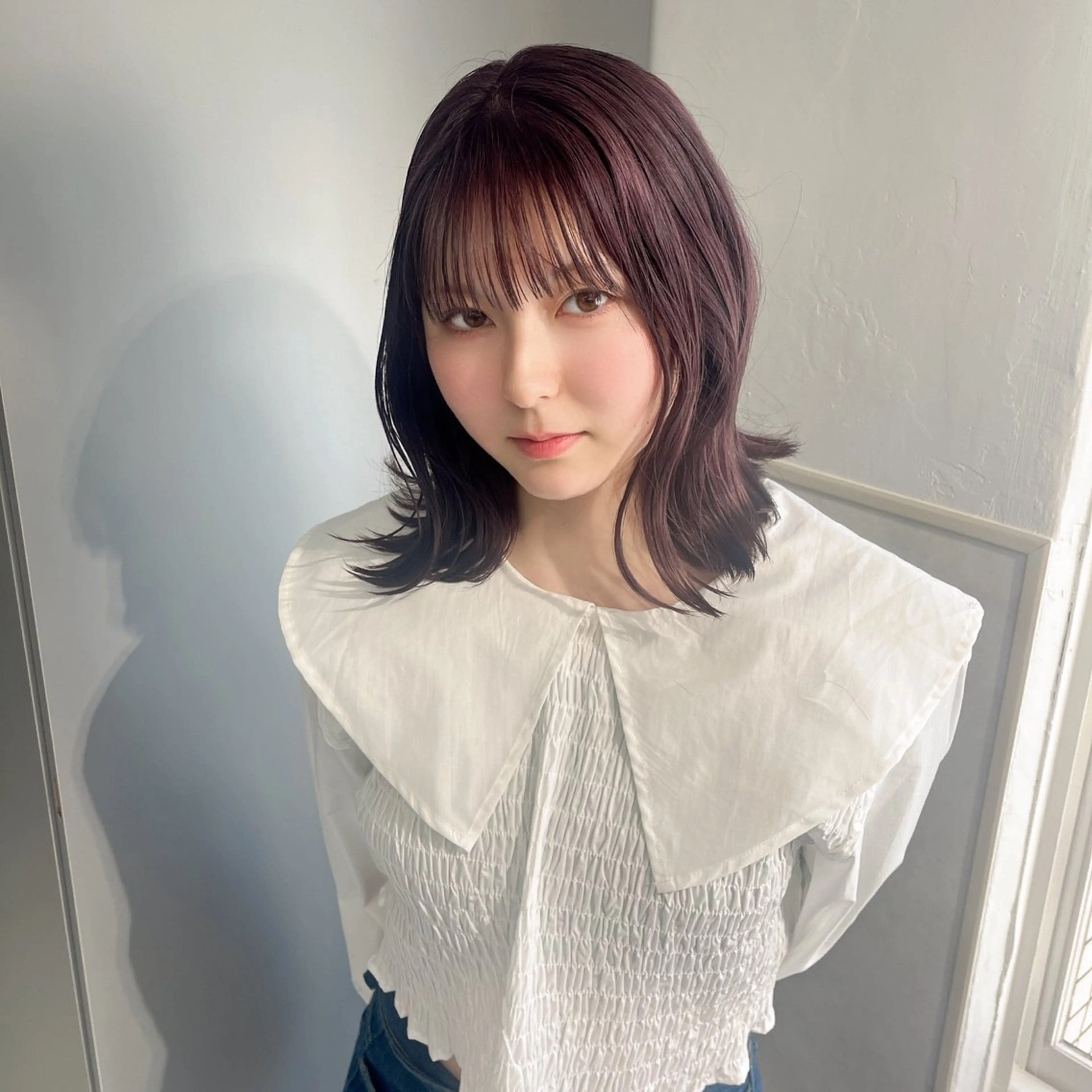 ミディアム カラー ブリーチ 透明感カラー ねいるとあいの店キュプレ橘通店所属・harua キュプレ/アイリストのマツエク・マツパデザイン