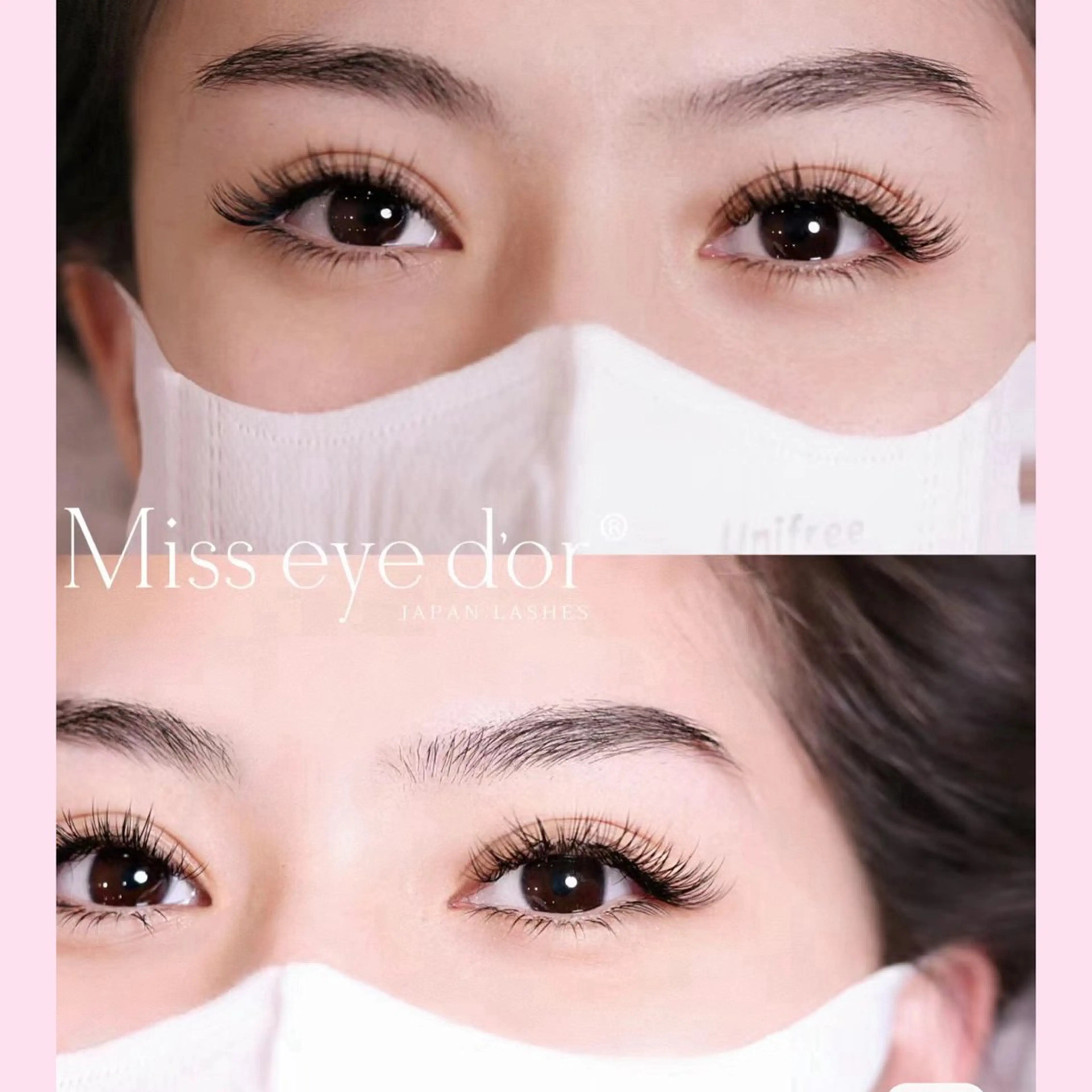 LED持続力up↑miss eye d’orフラットラッシュ140本の写真