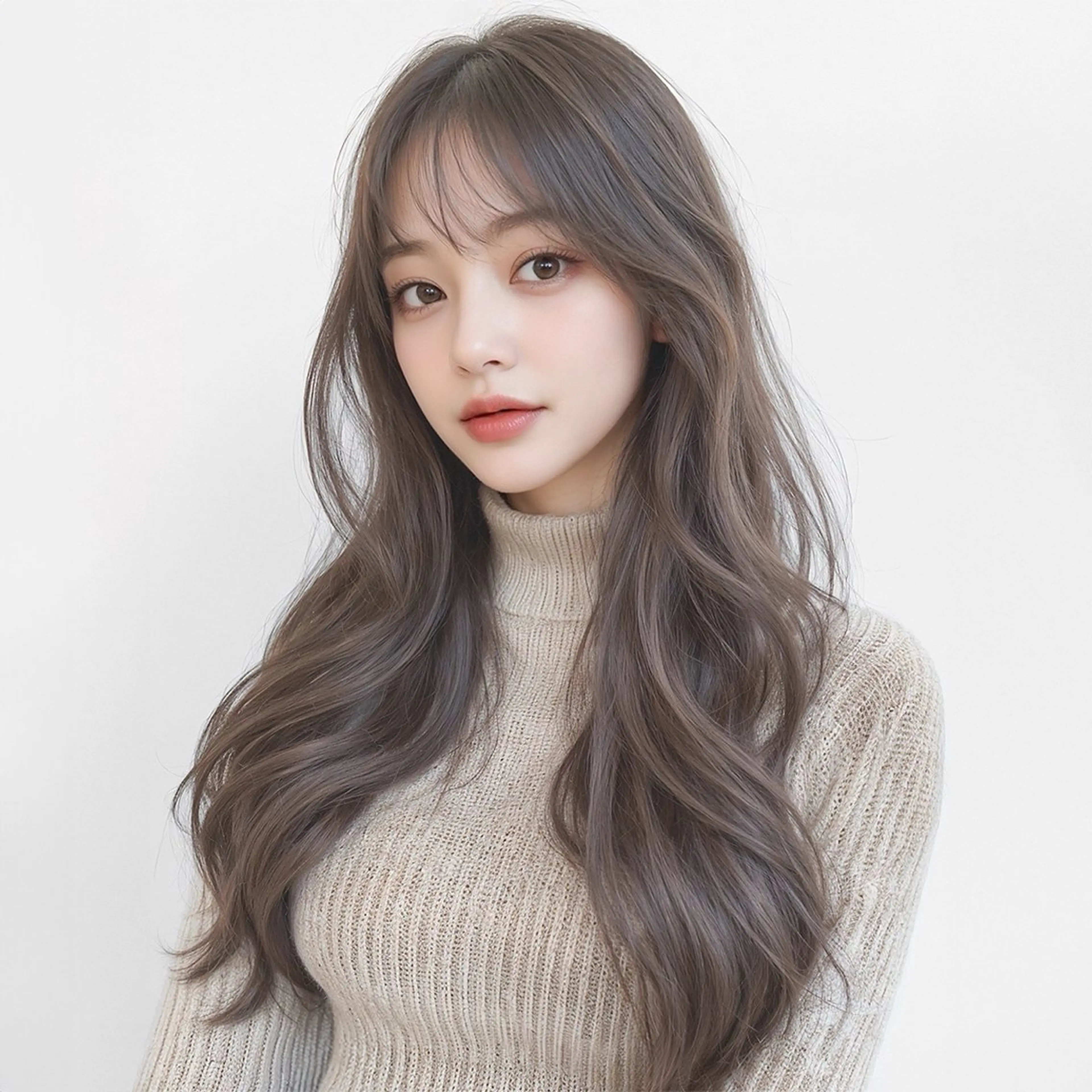 セミロング カット ヘアカラー 縮毛矯正 トリートメント 髪質改善×韓国ヘア HIROのヘアスタイル