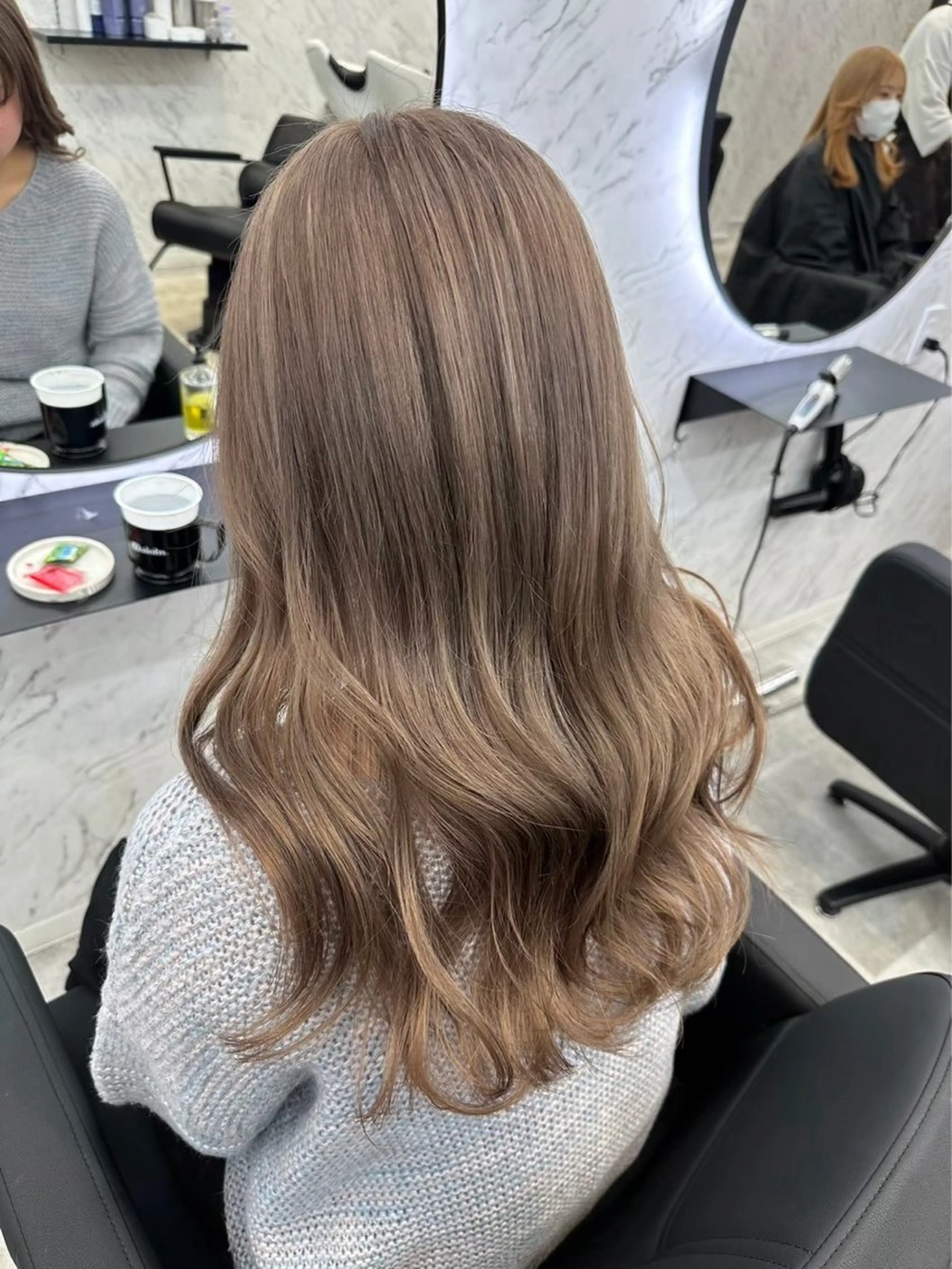 ロング カラー ヘアカラー トリートメント 艶カラー 🇰🇷💎MIUのヘアスタイル