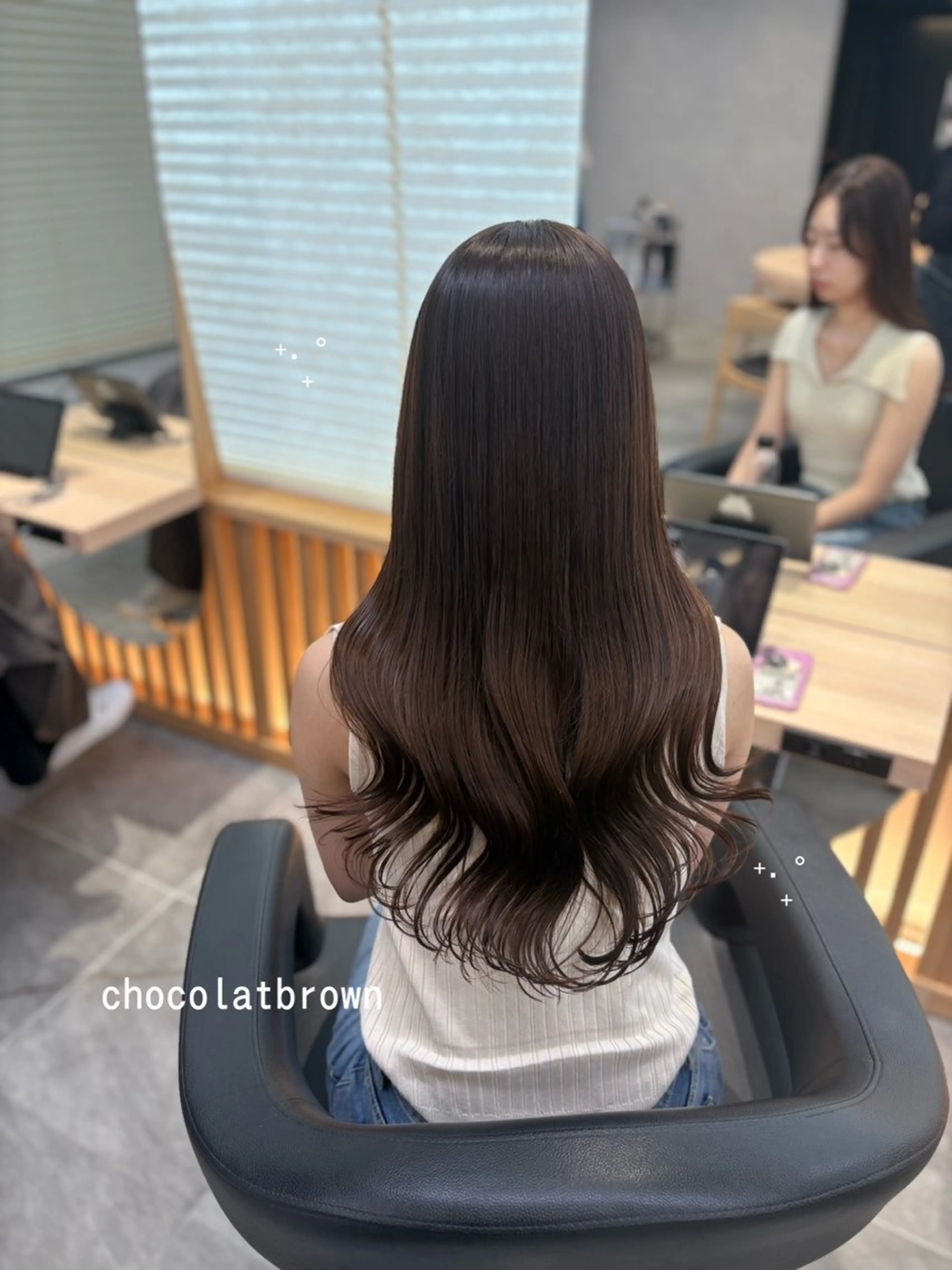 ロング カラー ヘアカラー トリートメント ヘッドスパ ヘアセット nana【艶髪】/ 顔まわり/縮毛矯正のヘアスタイル
