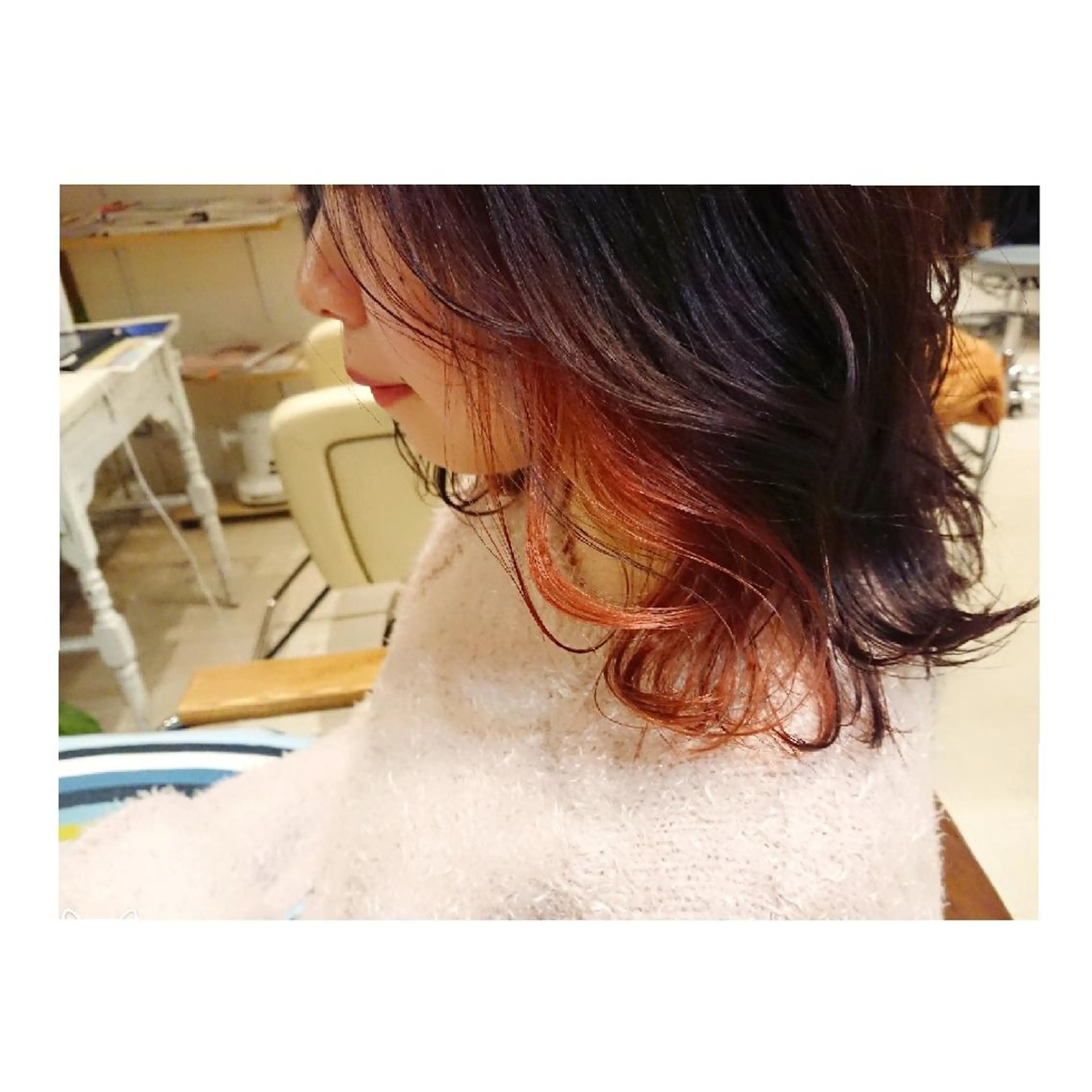 カラー ミディアム ヘアアレンジ ヘアカラー ◎モチマル チアキ◎のヘアスタイル