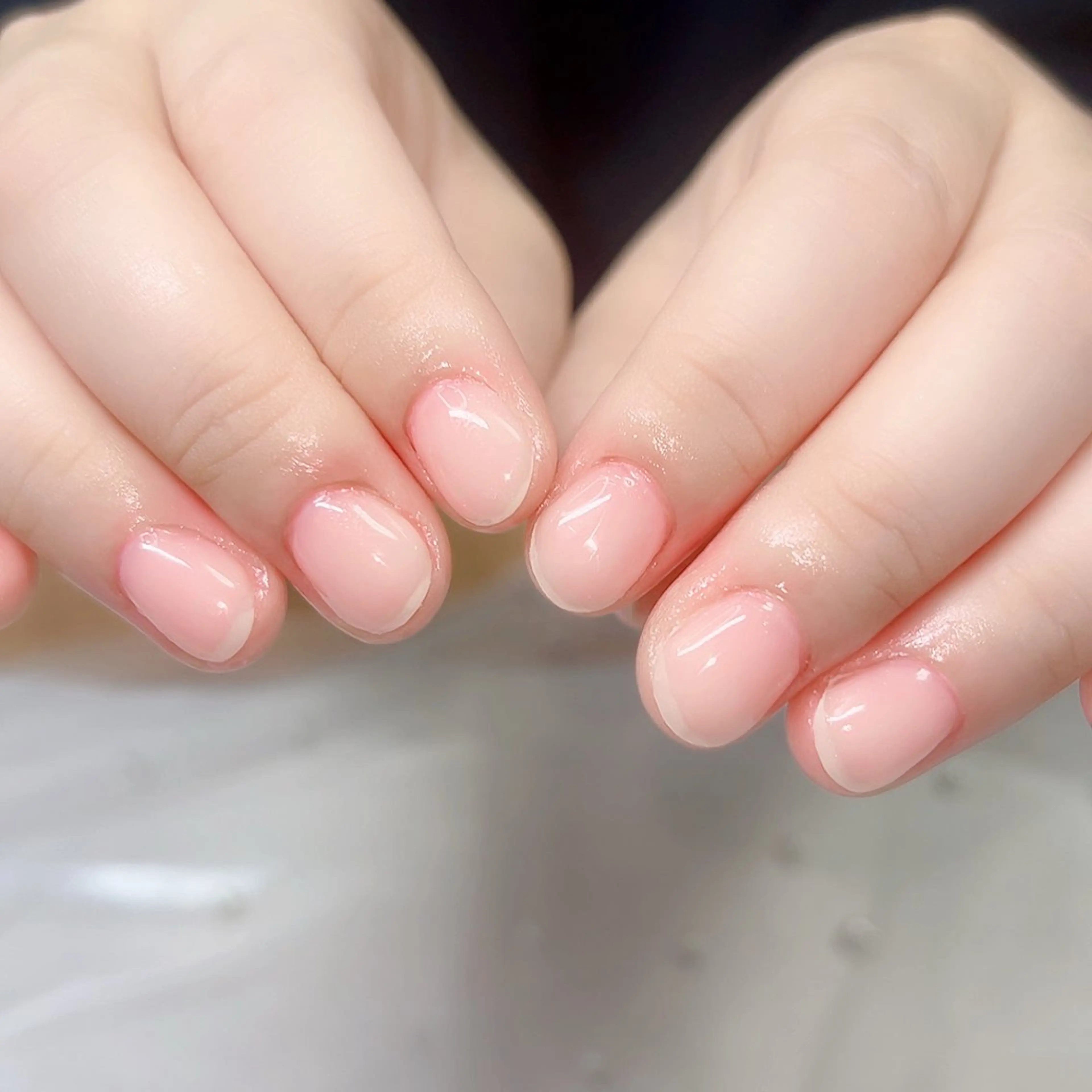 ネイル フレンチネイル ガラスフレンチ ハート マグネットネイル ミラーネイル ハンドネイル Cute Tips nailのネイルデザイン