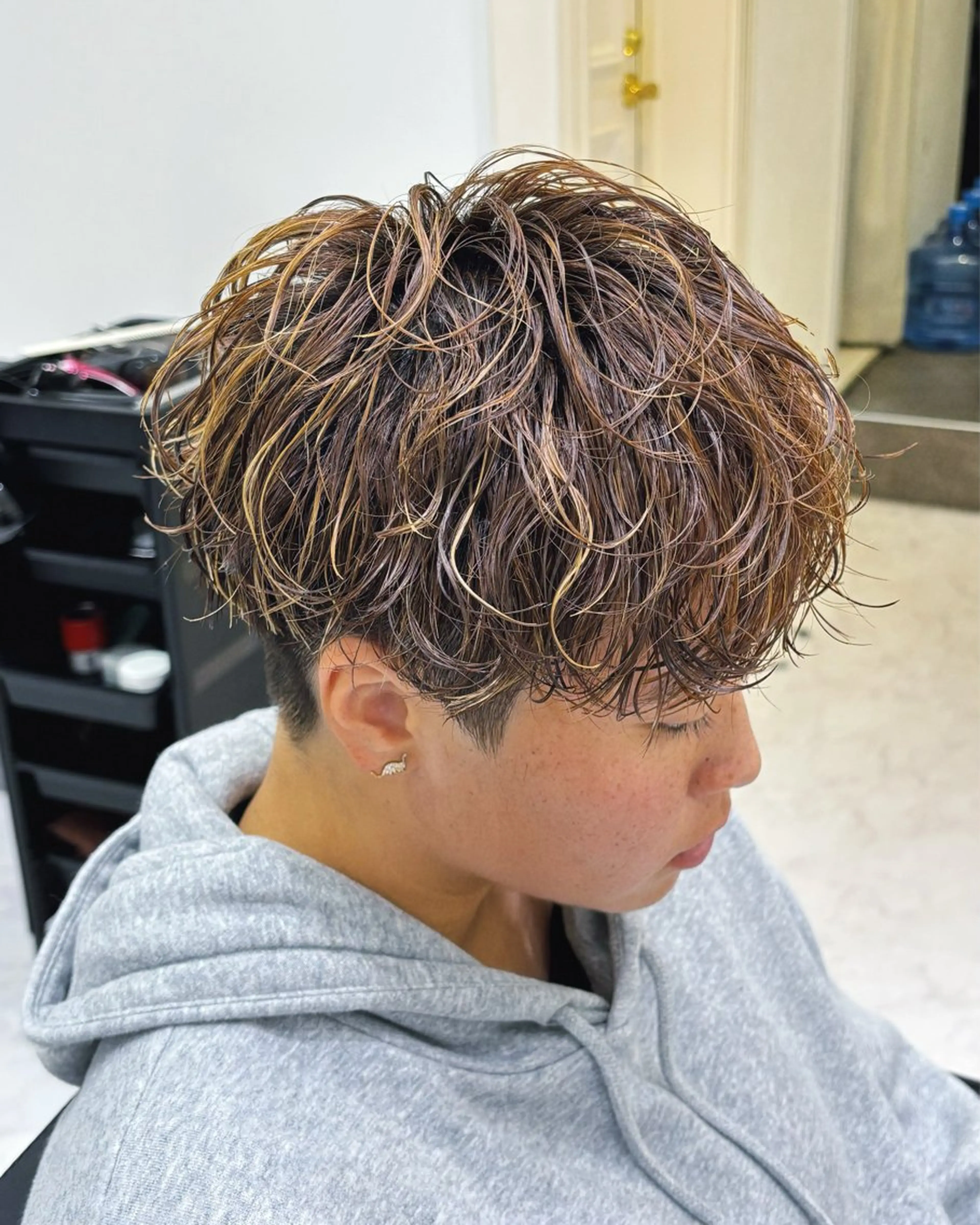 パーマ メンズ メンズパーマ 波巻きパーマ パーマ 常原 悠希のヘアスタイル