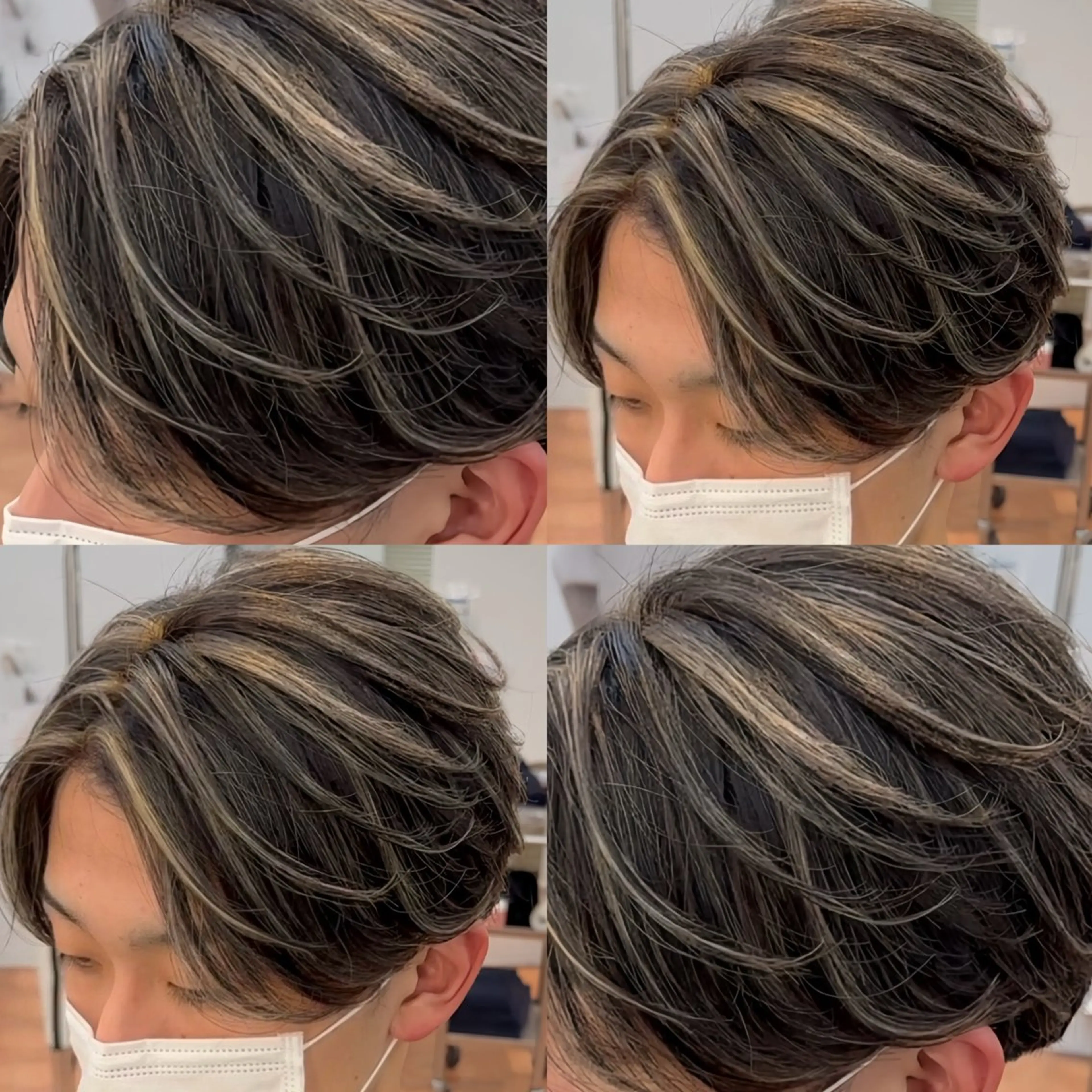 カラー メンズ 𝐚𝐨𝐢 メンズ ‪‪/メッシュのヘアスタイル