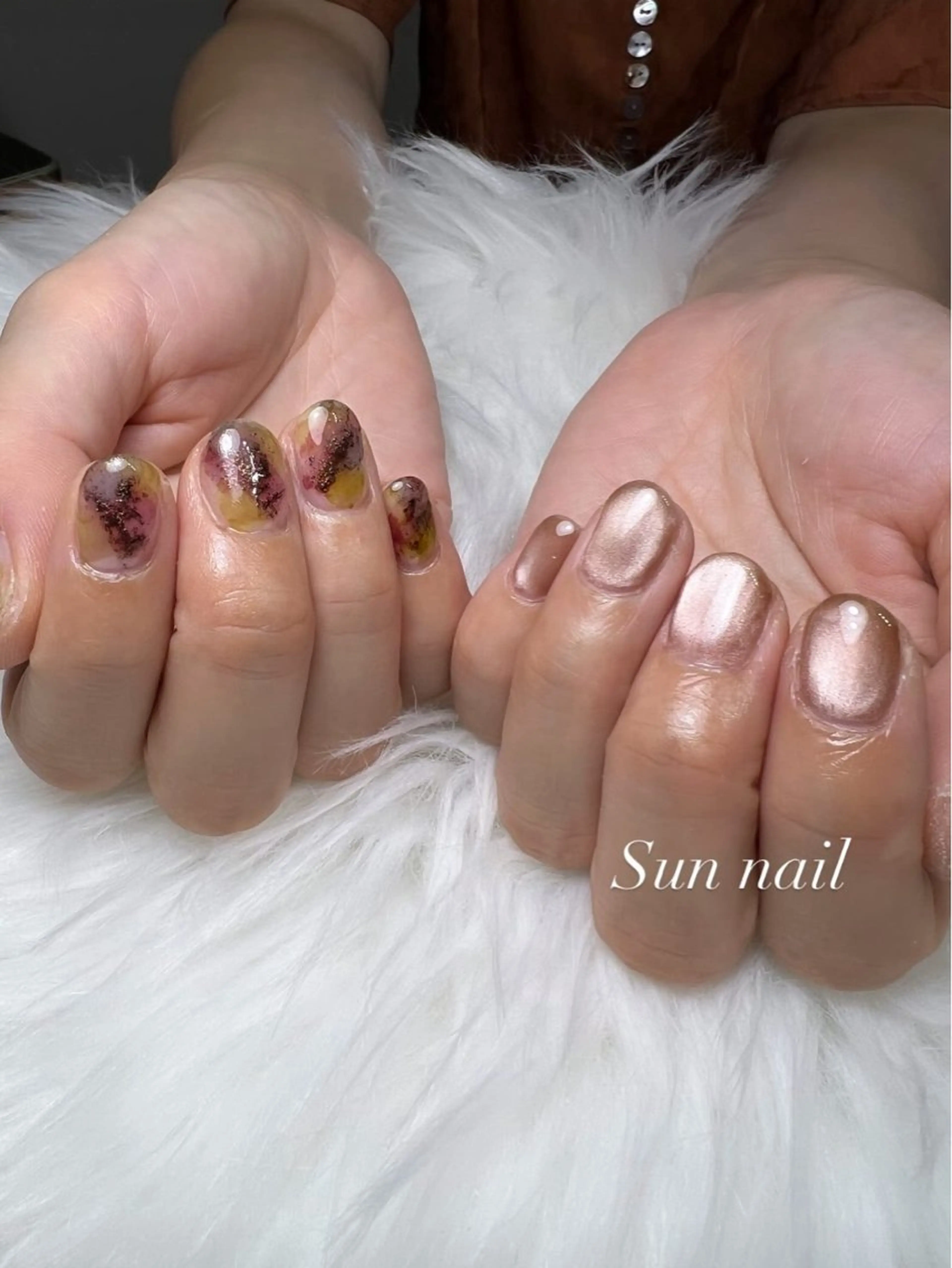 ネイル マグネットネイル ハンドネイル フットネイル Sun nail ...ayaのネイルデザイン
