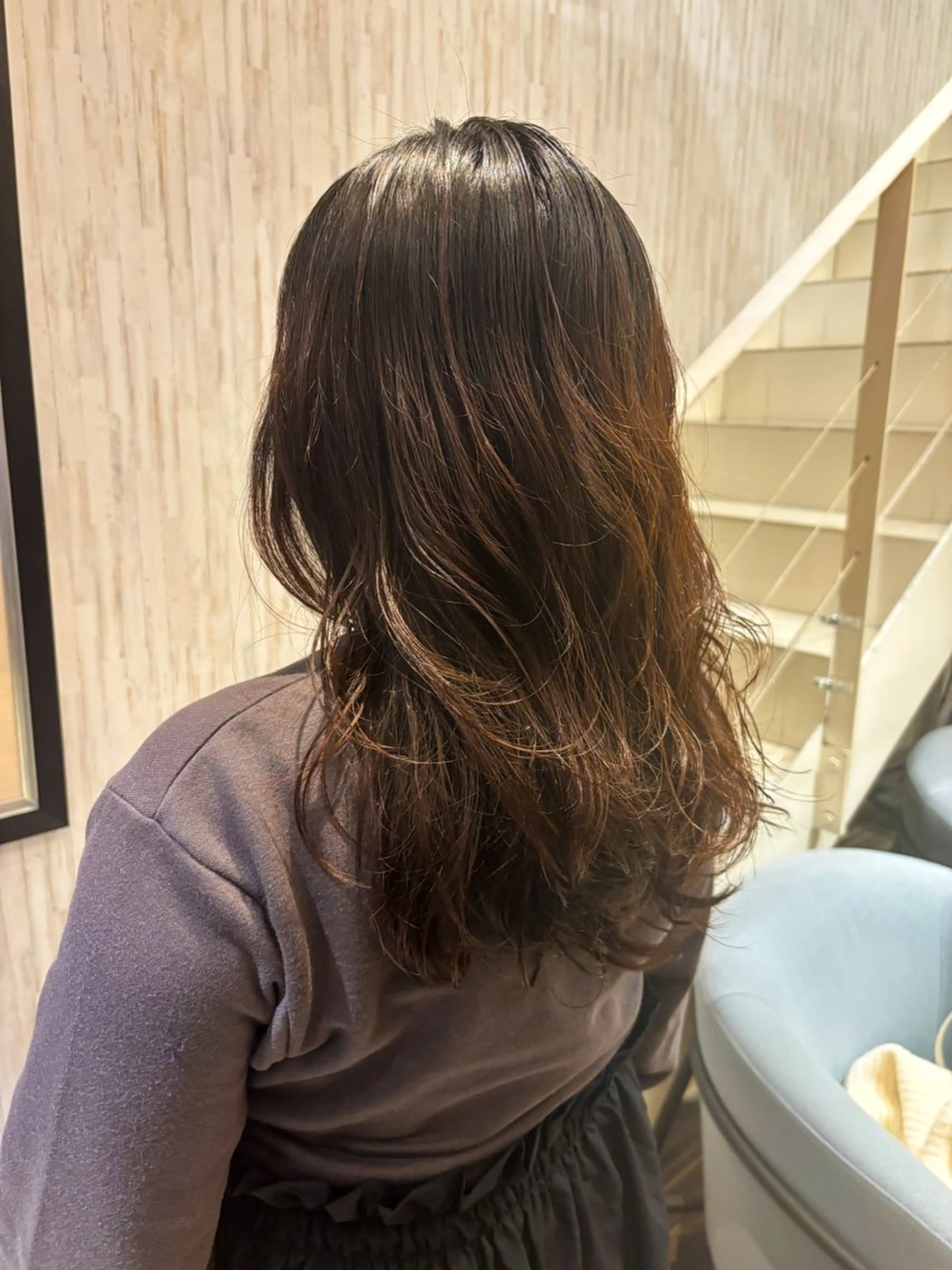 セミロング カット パーマ EARTH 寺本尚生のヘアスタイル