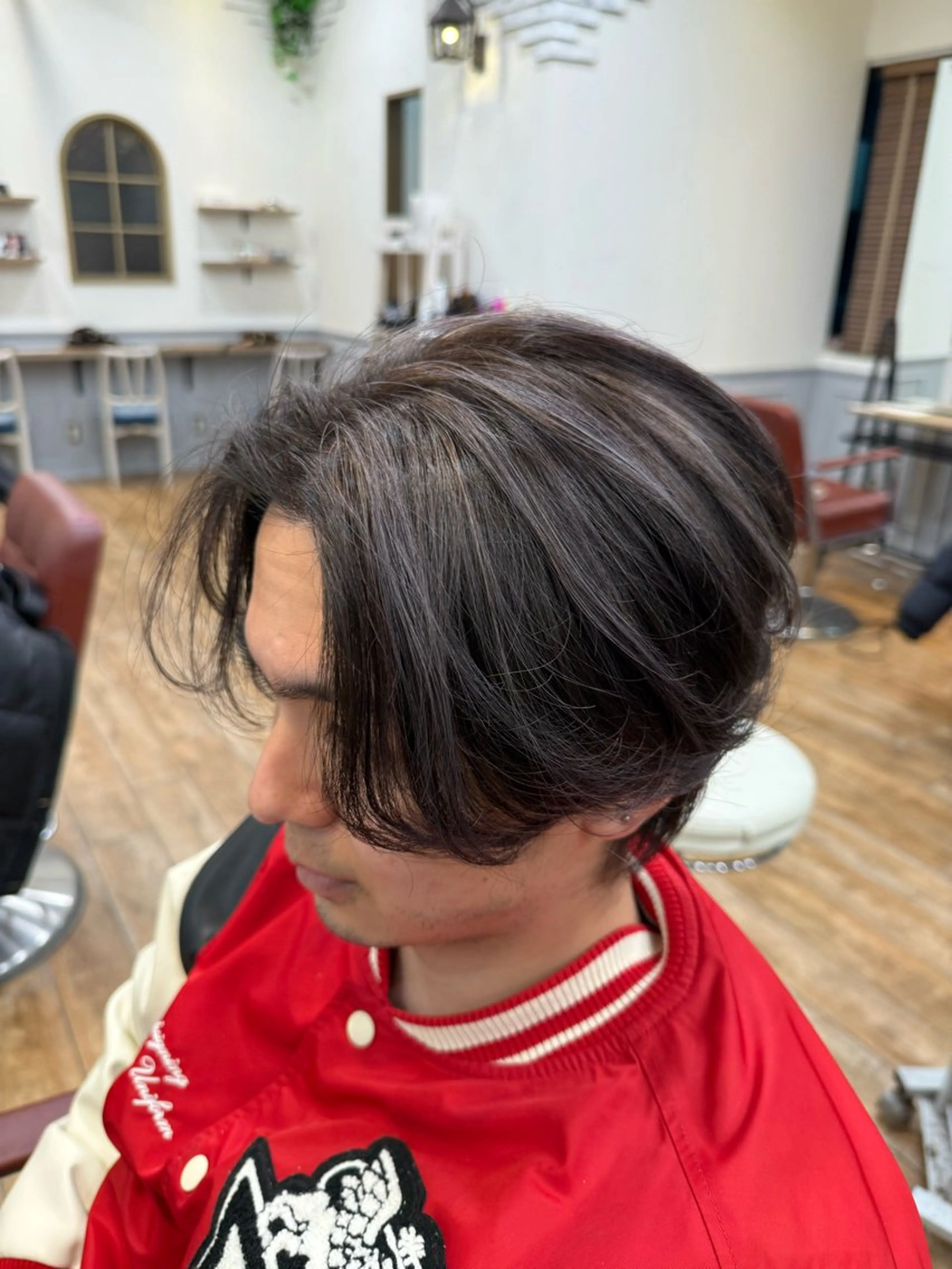 【男性限定】メンズカット+艶髪カラー+眉カットの写真