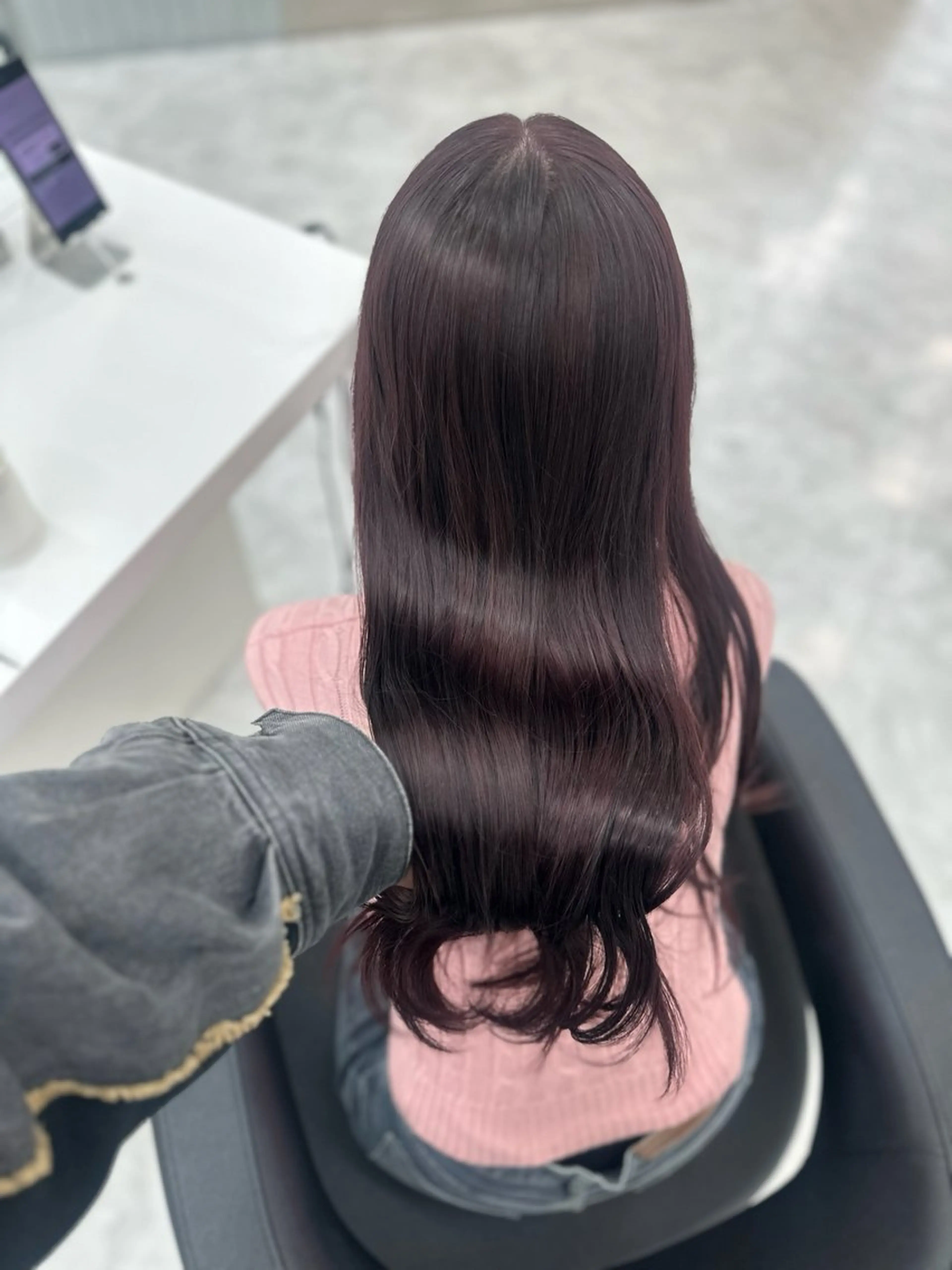 ロング カラー ヘアカラー トリートメント mina/暖色カラー /骨格矯正カットのヘアスタイル