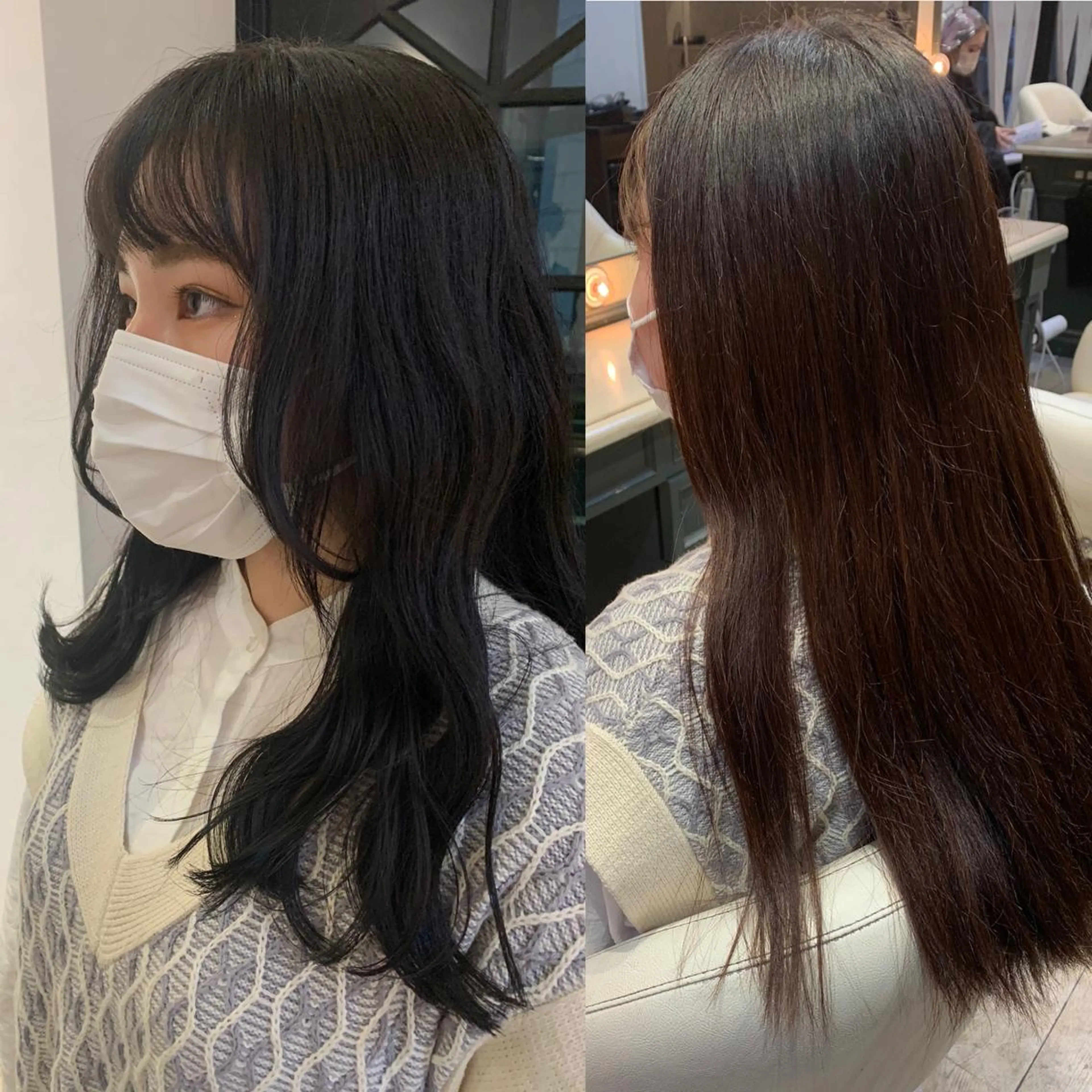 セミロング カラー パーマ ヘアアレンジ メンズ キッズ ネイル マツエク・マツパ アイブロウ 眉カラー レイヤーカット ロングネイル ミディアムネイル カット ヘアカラー トリートメント hiroki【雰囲気 &style】のヘアスタイル