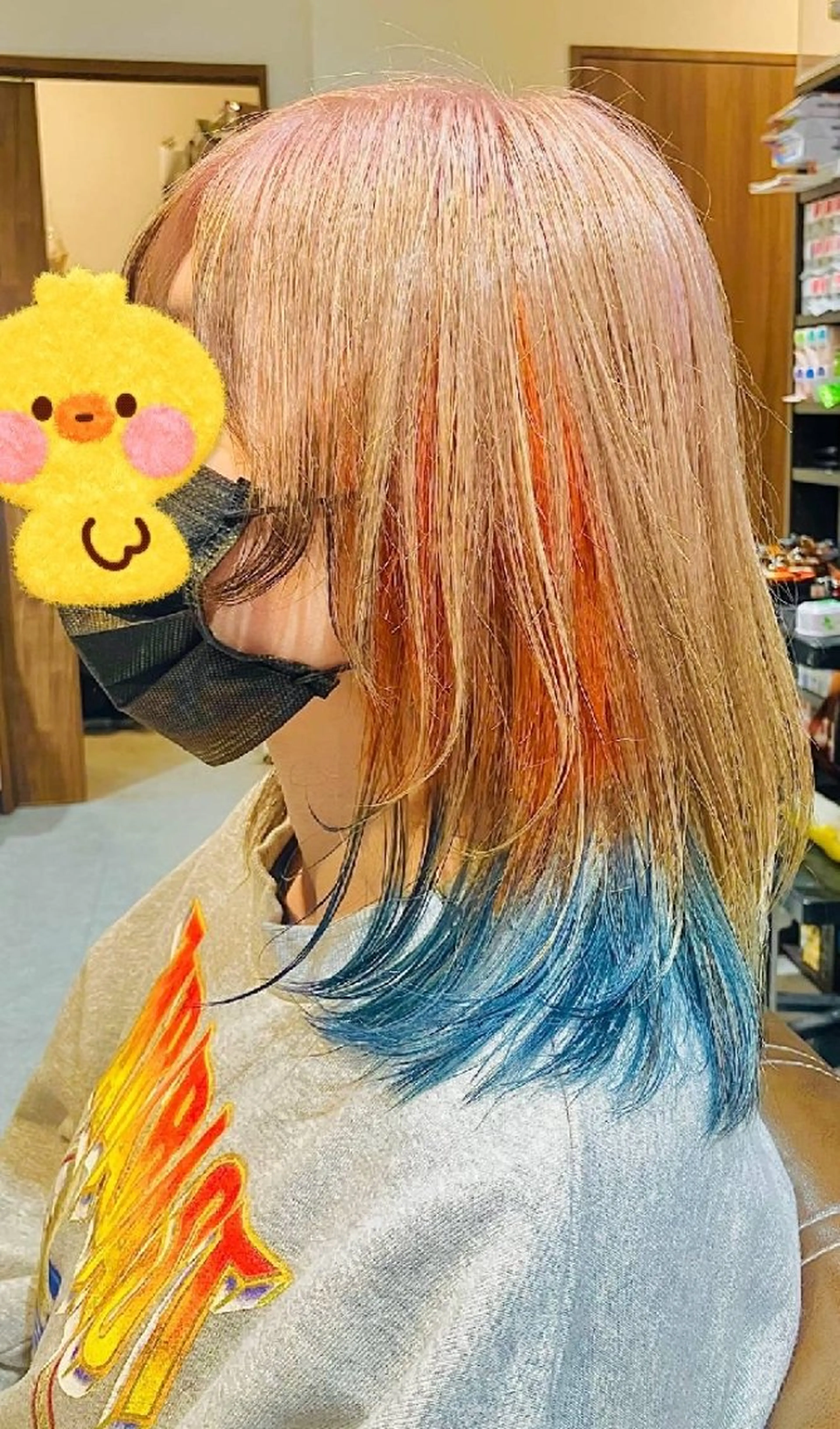 カット+ケアブリーチ+潤いカラー+トリートメント🌈の写真