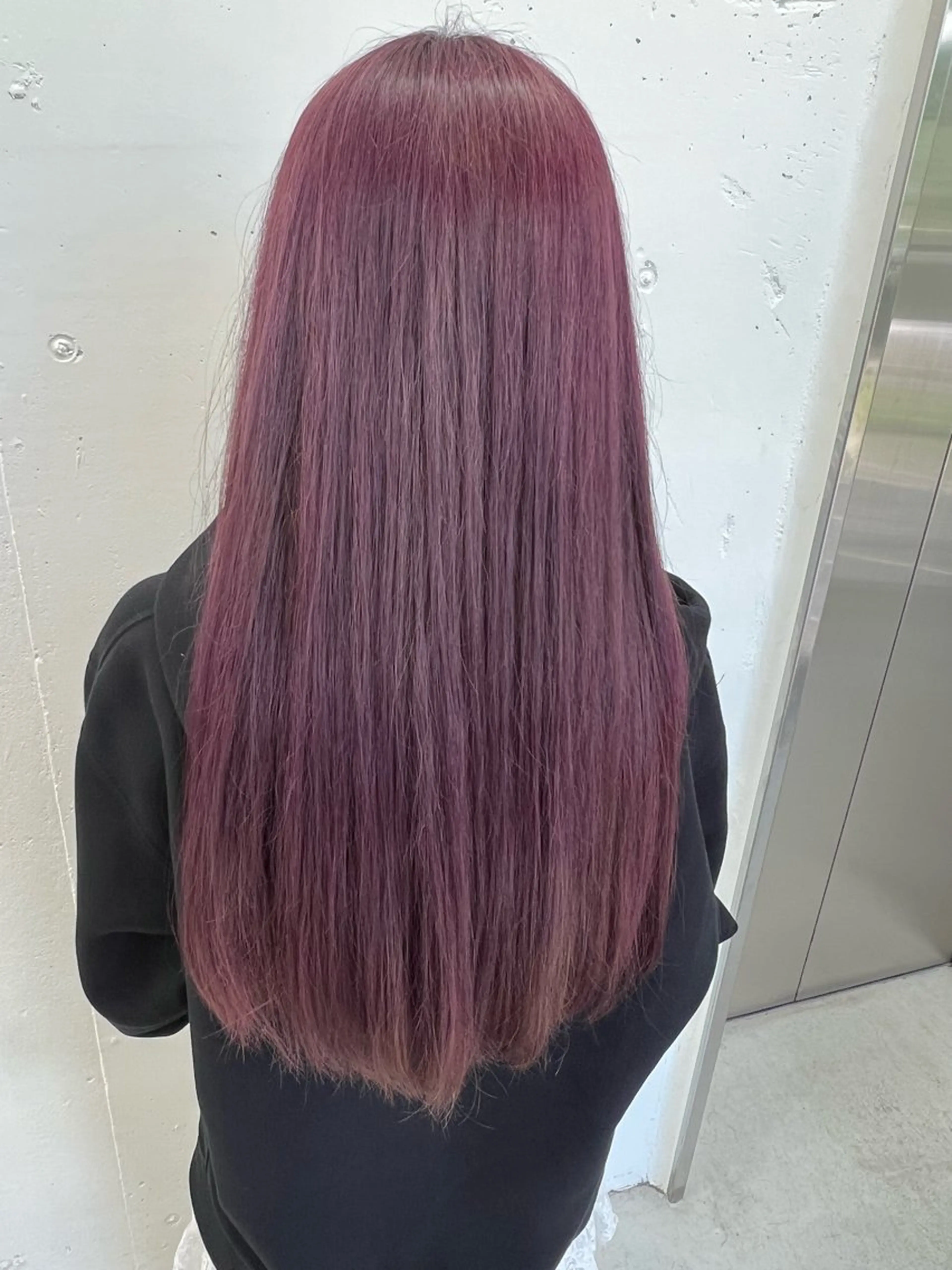 ロング カラー ブリーチ 透明感カラー ラベンダーカラー ピンクカラー パープルカラー ヘアカラー トリートメント あすか JILLSTUDIOのヘアスタイル