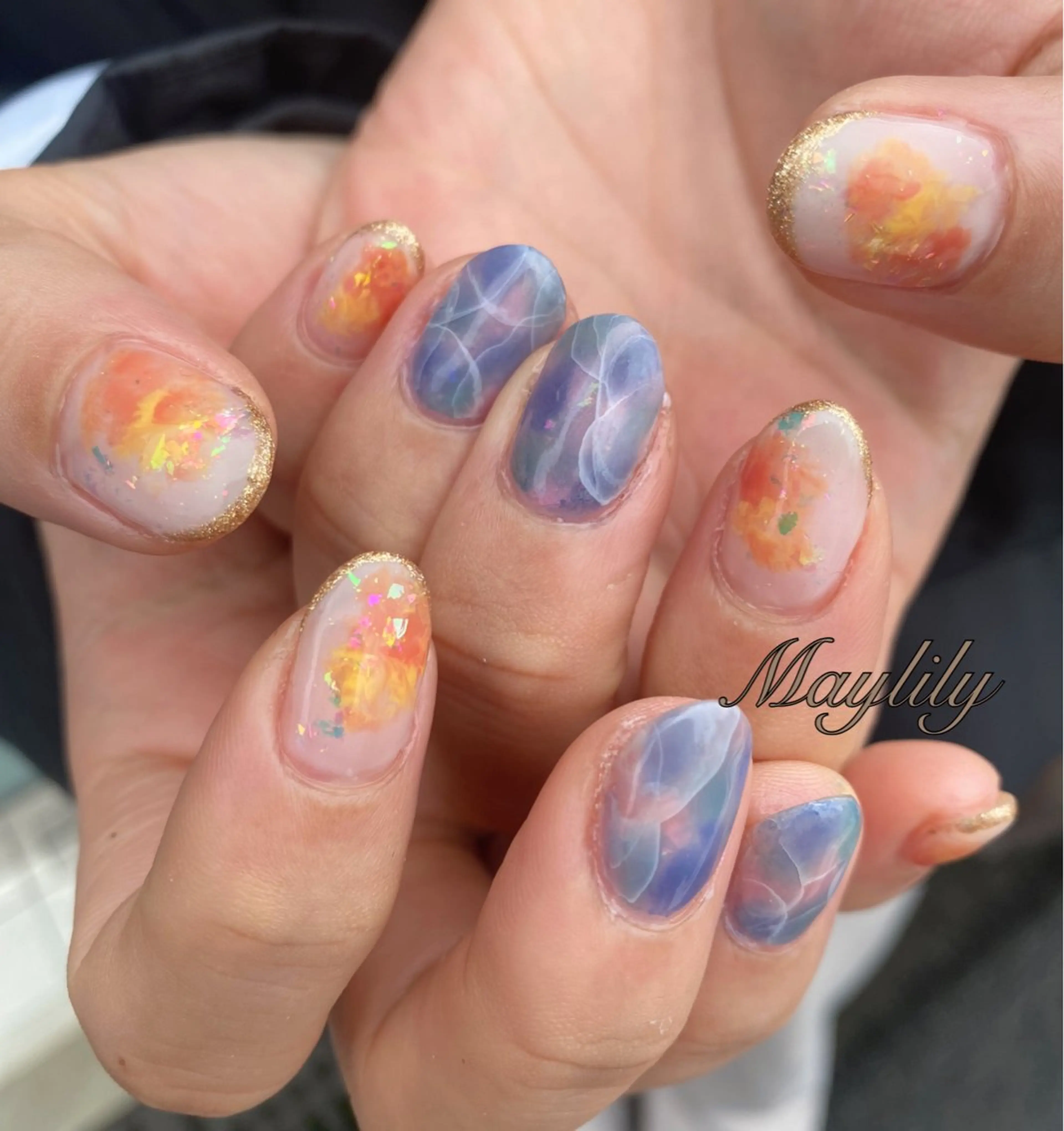 ネイル 持ち込み ハンドネイル Nail salon Maylily所属・Nail salon Maylilyのネイルデザイン