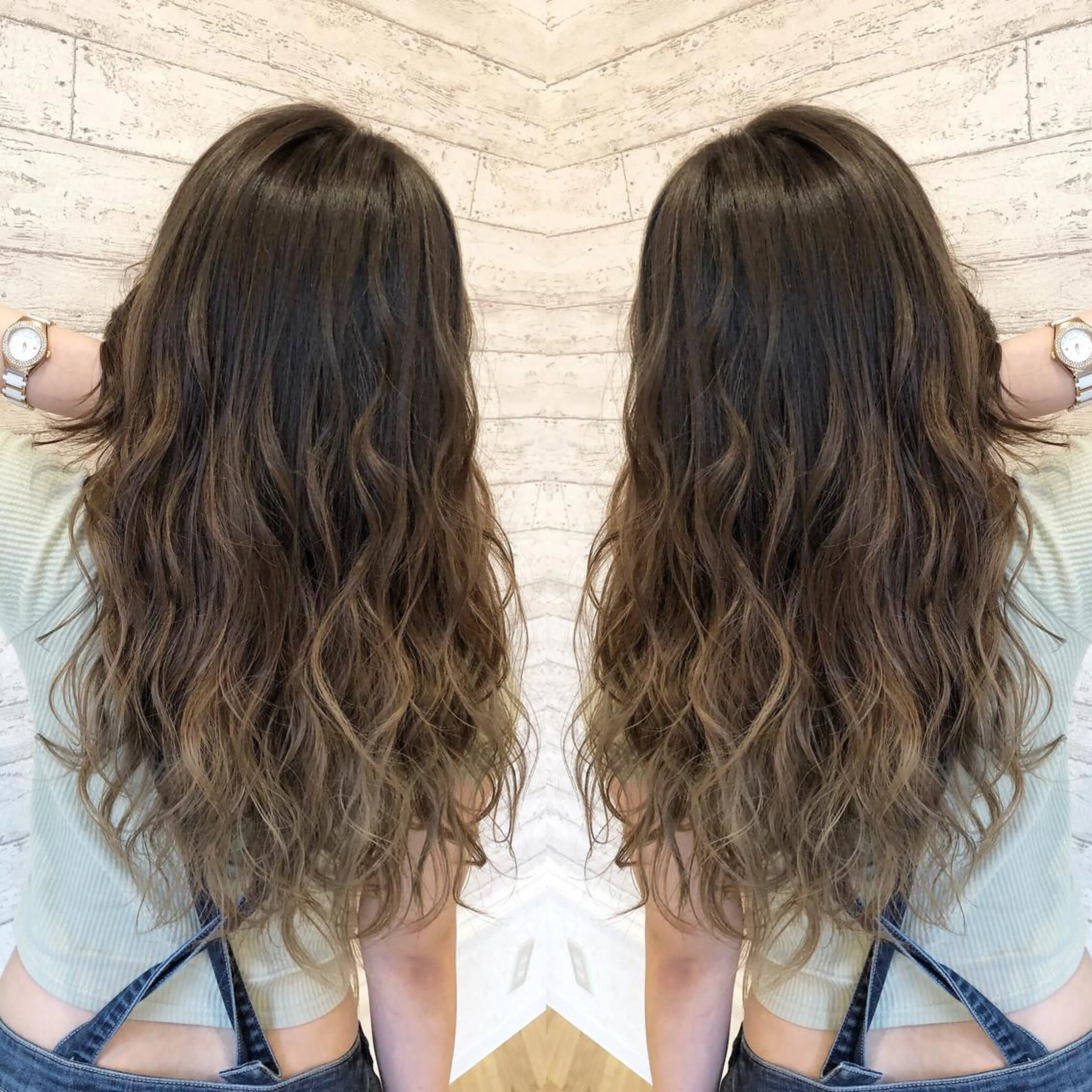 ロング カラー カット ヘアカラー トリートメント ヘッドスパ ☆ハイトーン口コミ◎ WiLL/京橋のヘアスタイル