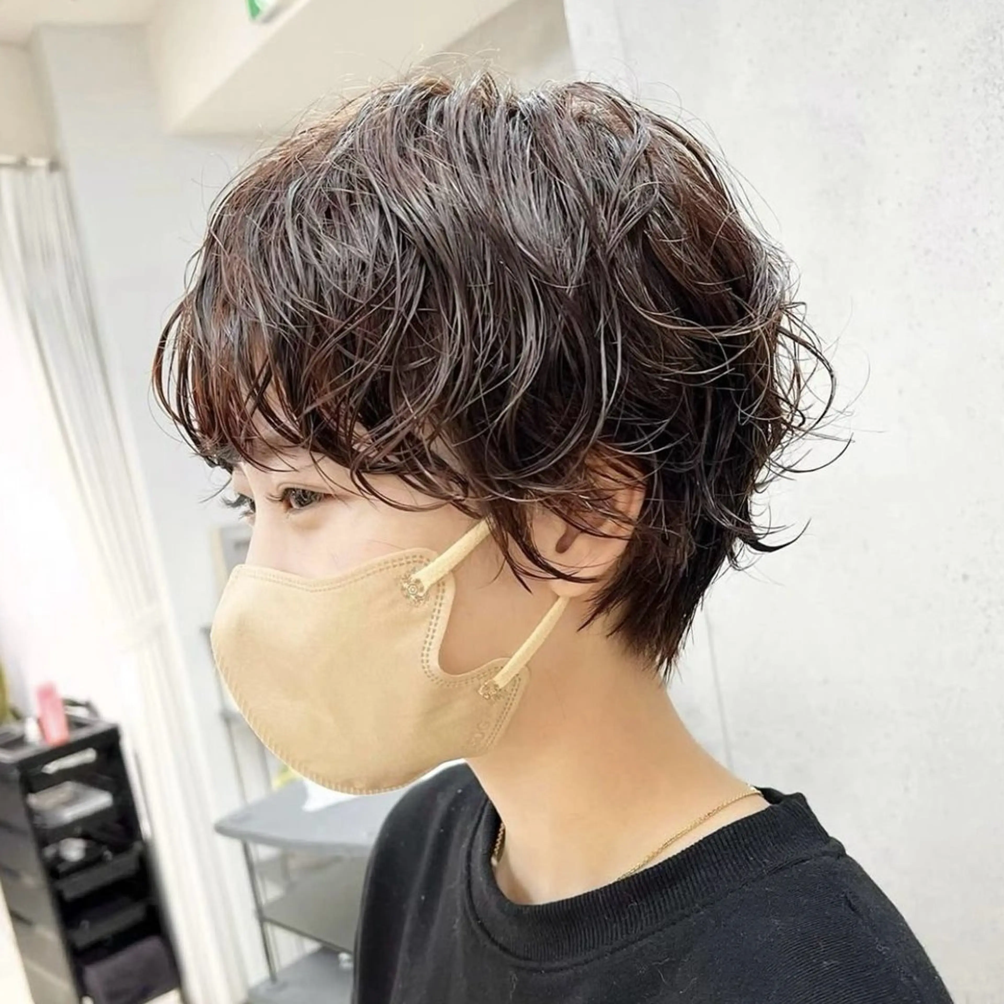 🌸当日予約OK🉑🌸ショートカット+パーマ+無料トリートメントの写真