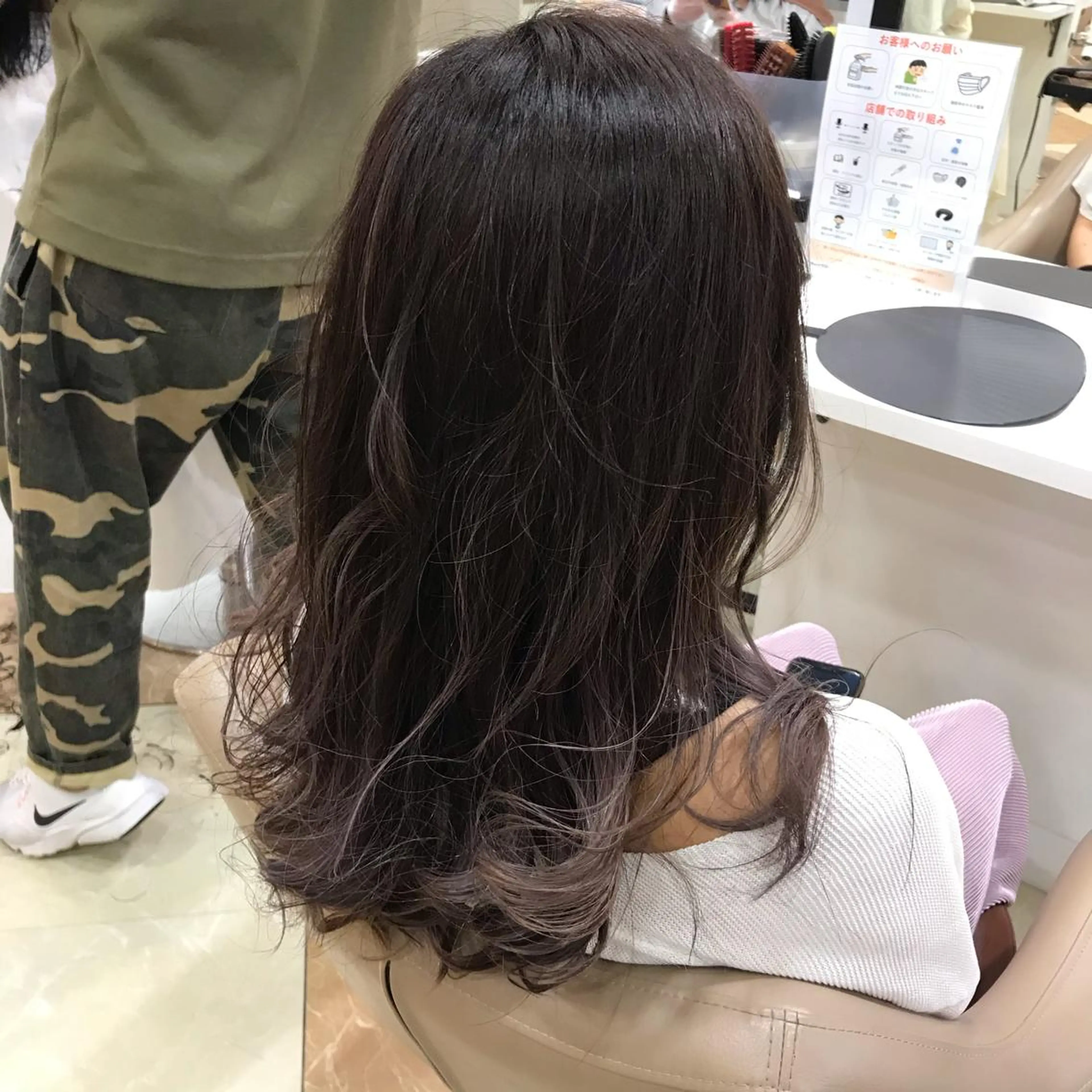 ロング 阪口 雄佑のヘアスタイル