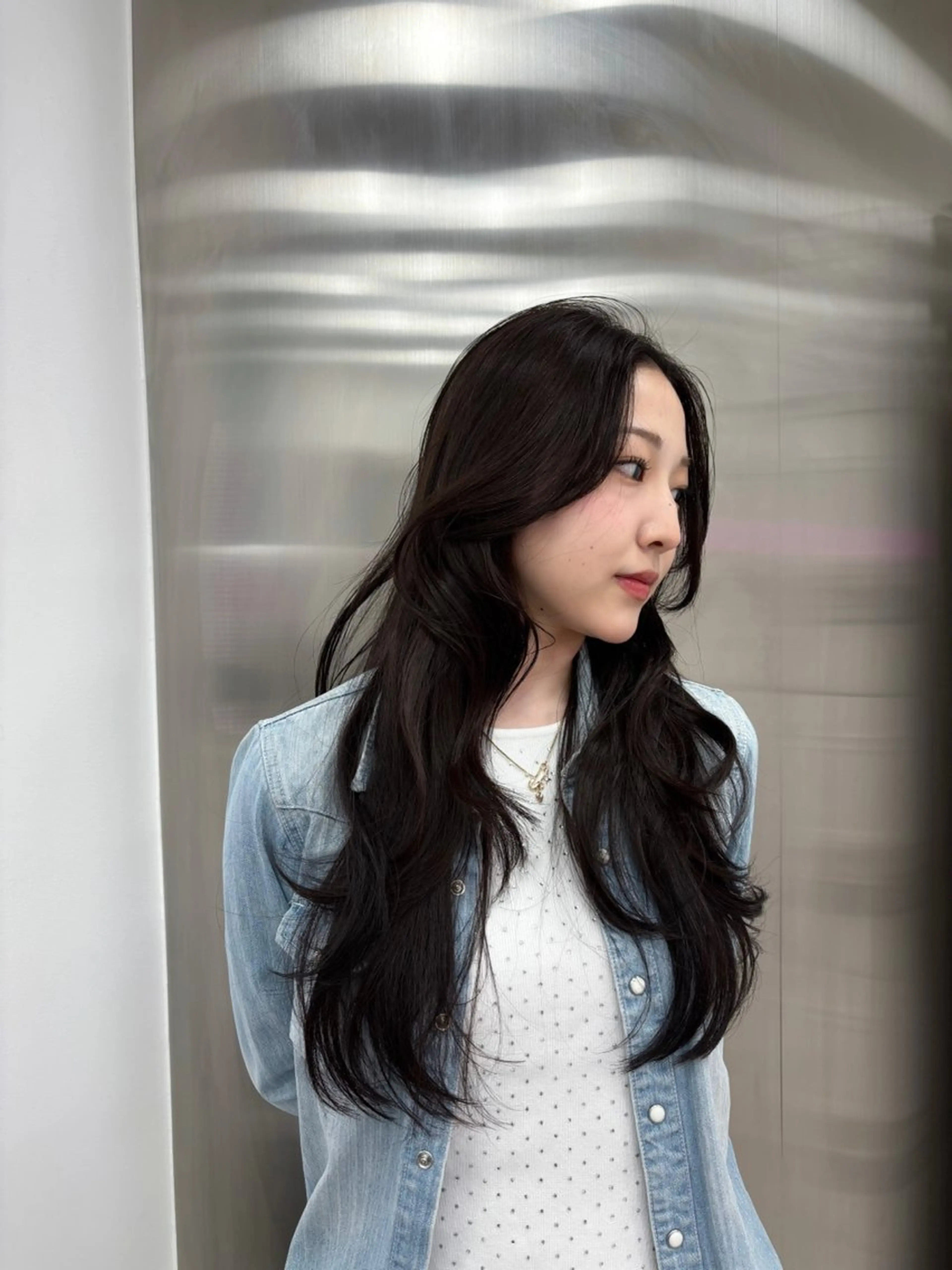 ロング カラー 表参道ハッシュカット レイヤー/リノンのヘアスタイル