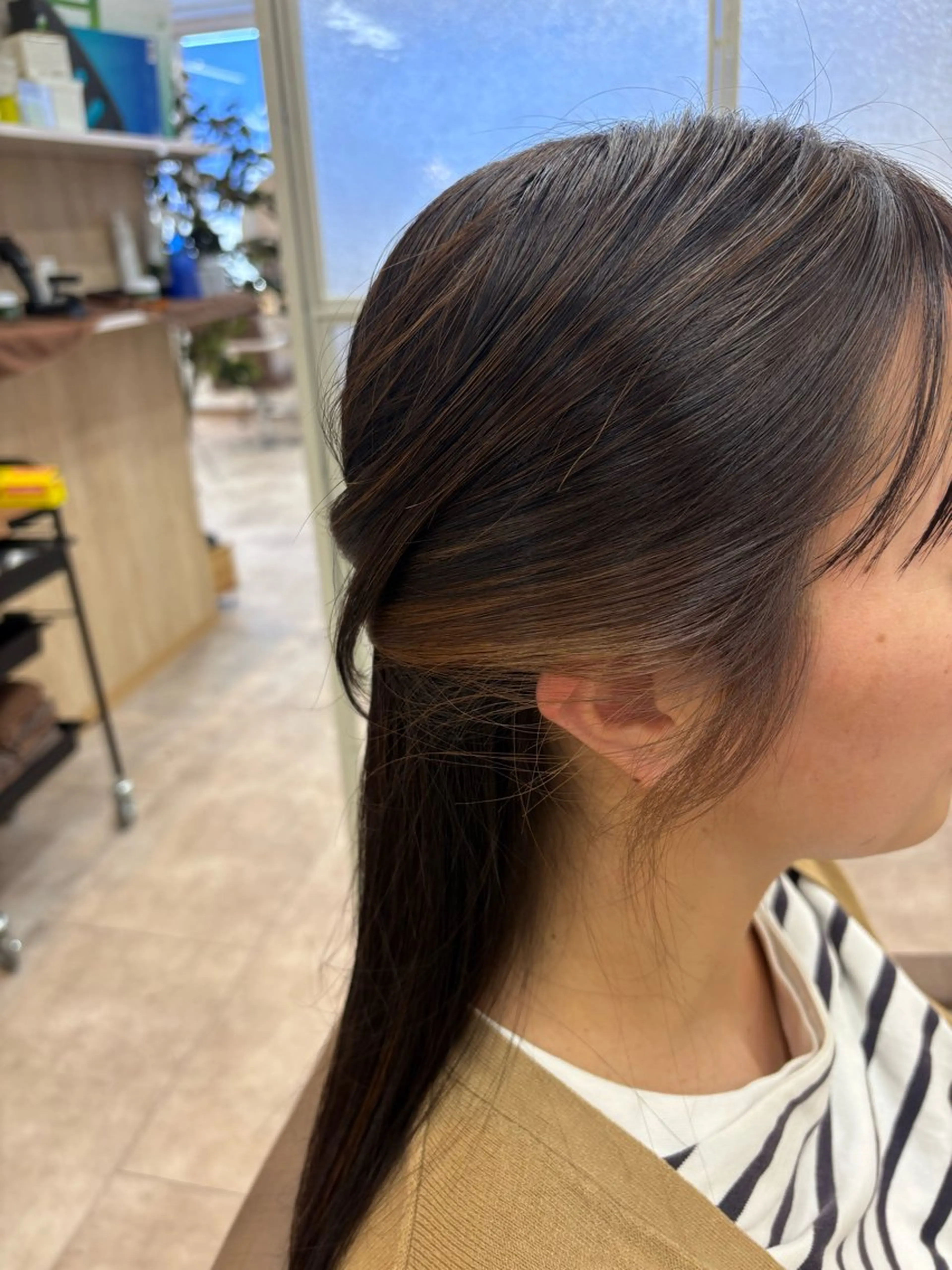 ミディアム カラー カット ヘアカラー TELA HAIR 稲毛店　千尋のヘアスタイル