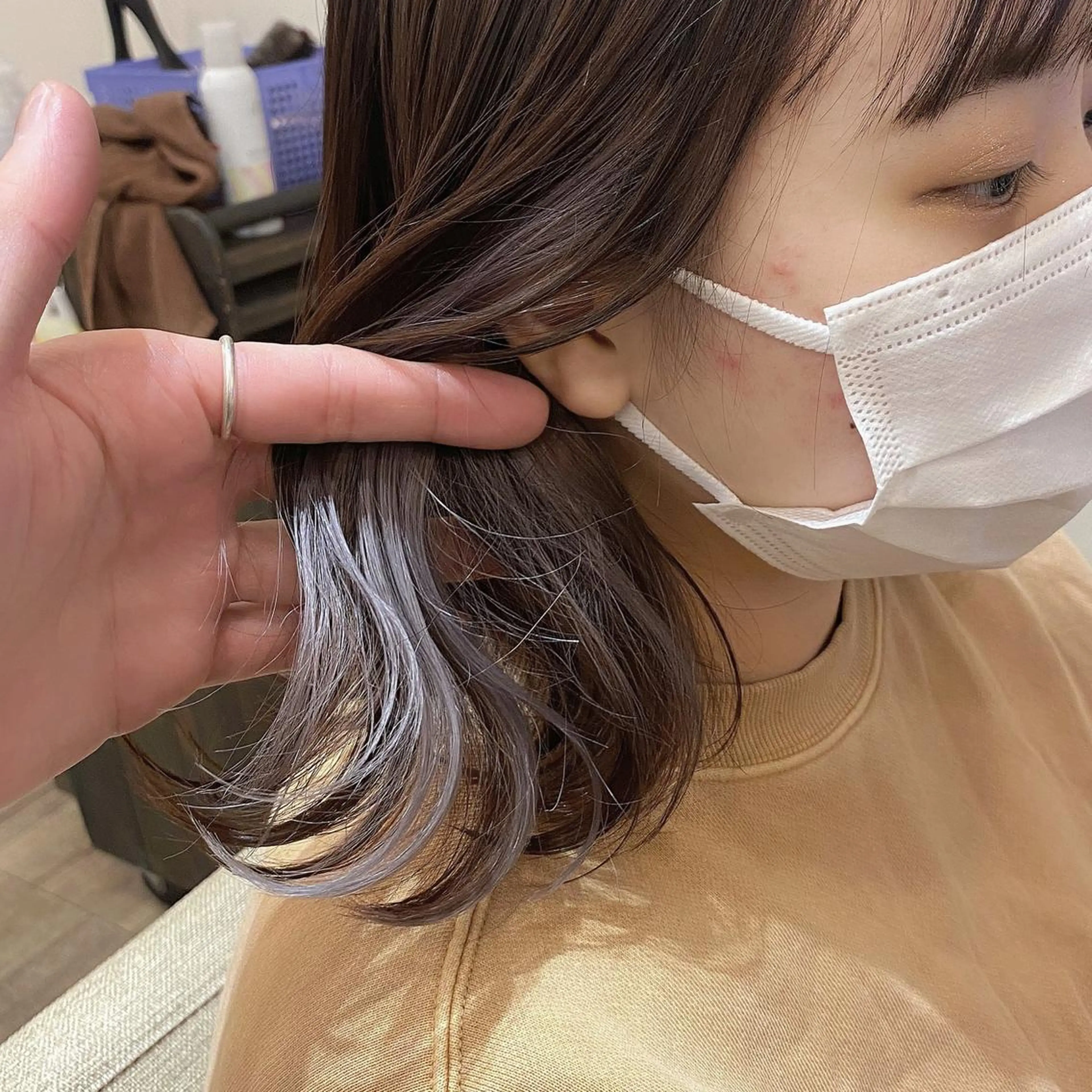 ミディアム カラー 【髪質改善特化】 連形海斗のヘアスタイル