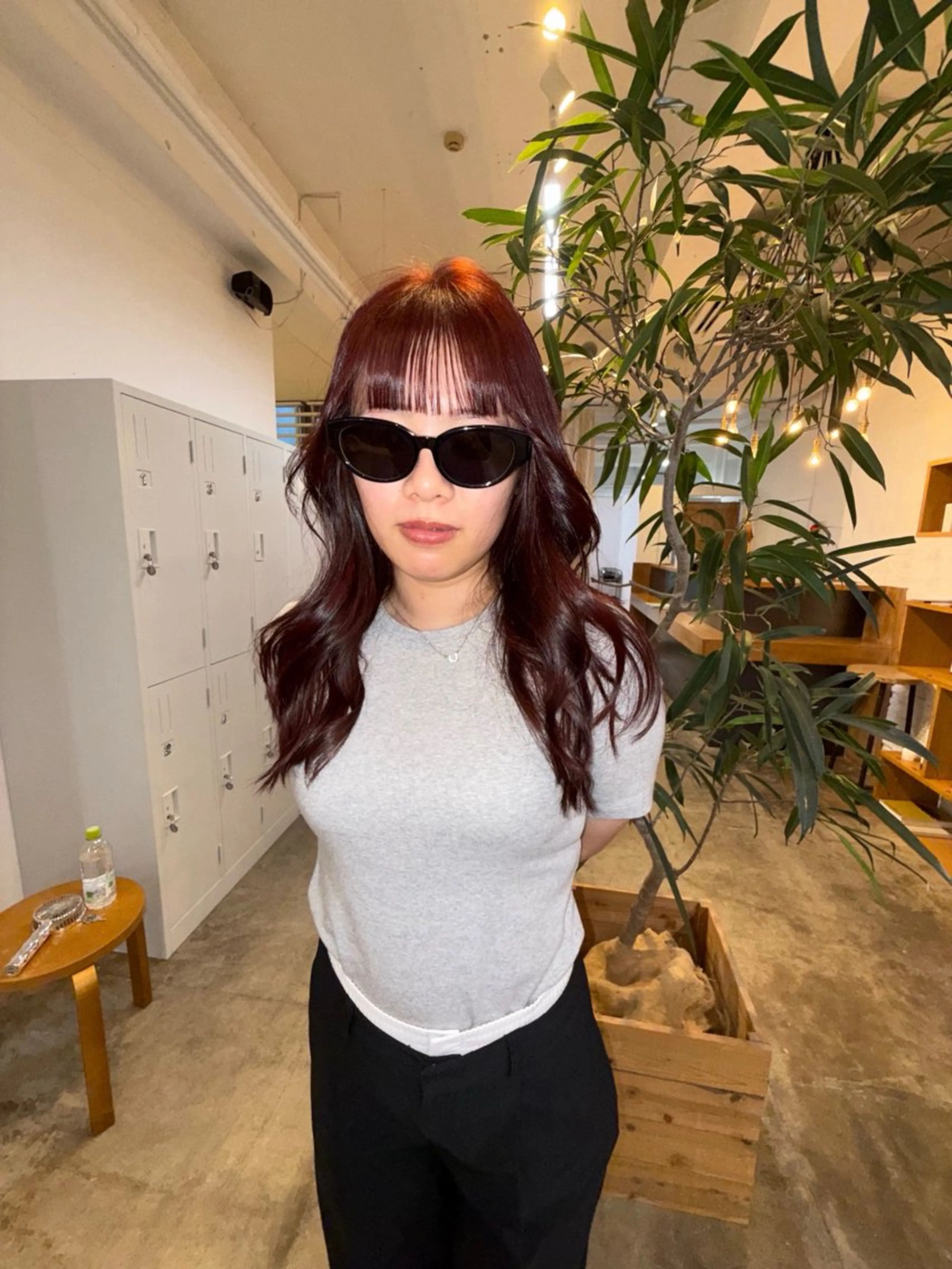 カラー ブリーチ ブリーチなしカラー YURiA レイヤー🫧暖色のヘアスタイル