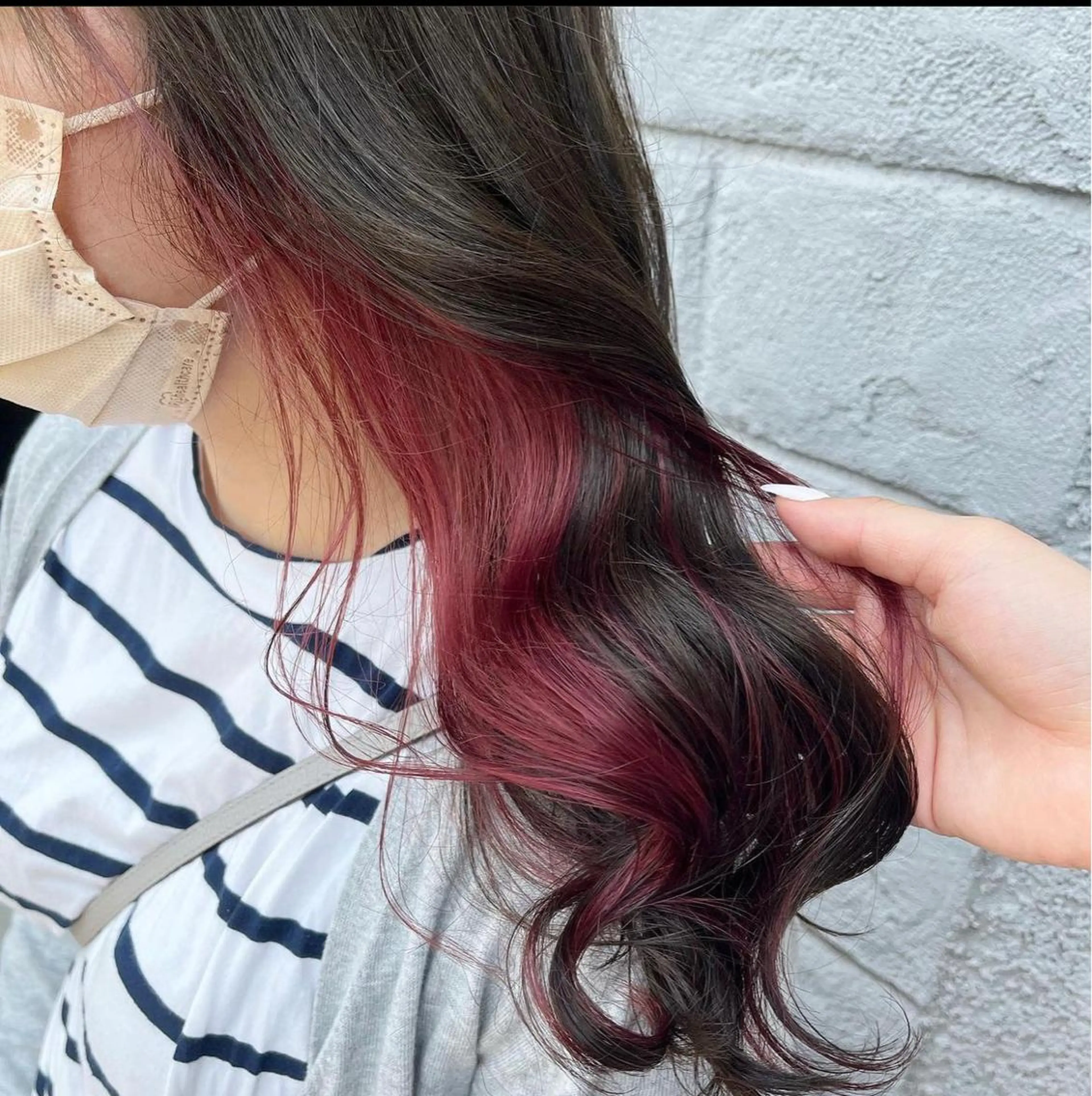 カラー ブリーチ 大賀 チサトのヘアスタイル
