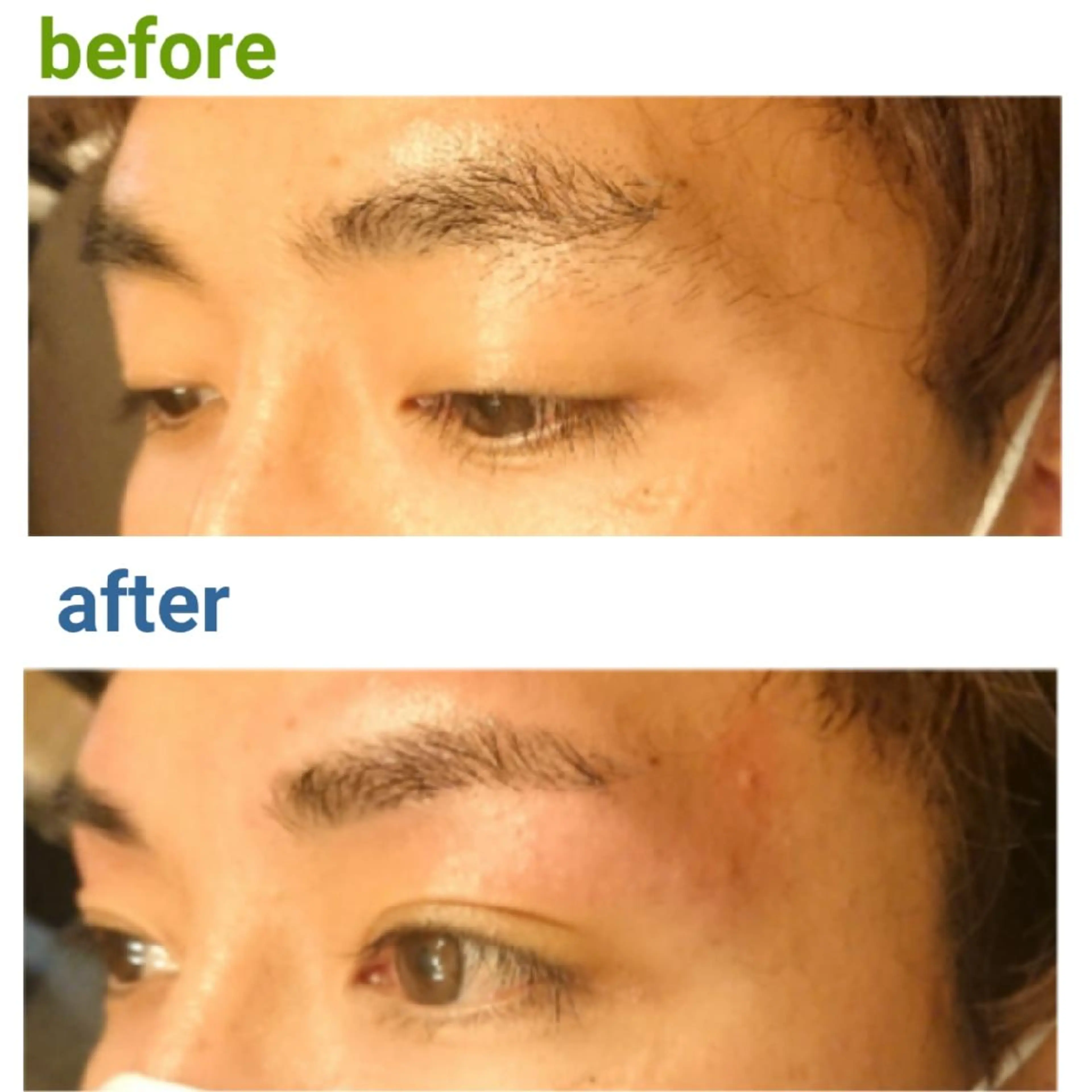 メンズ マツエク・マツパ ワックス脱毛 口コミ高評価🌠眉と まつ毛の専門MIKIのマツエク・マツパデザイン