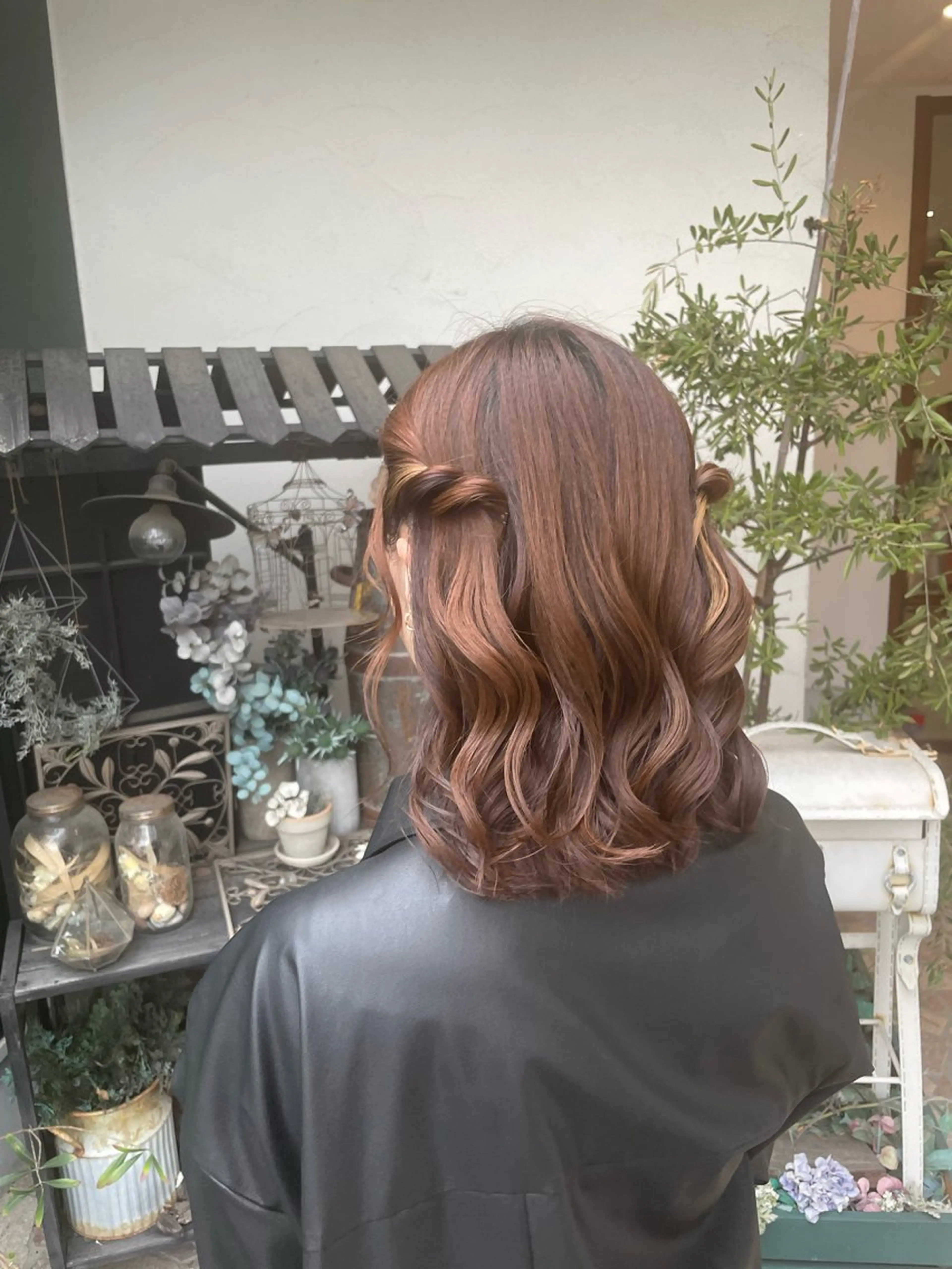 ミディアム ヘアアレンジ ヘアセット COEUR所属・山下 襟華のヘアスタイル