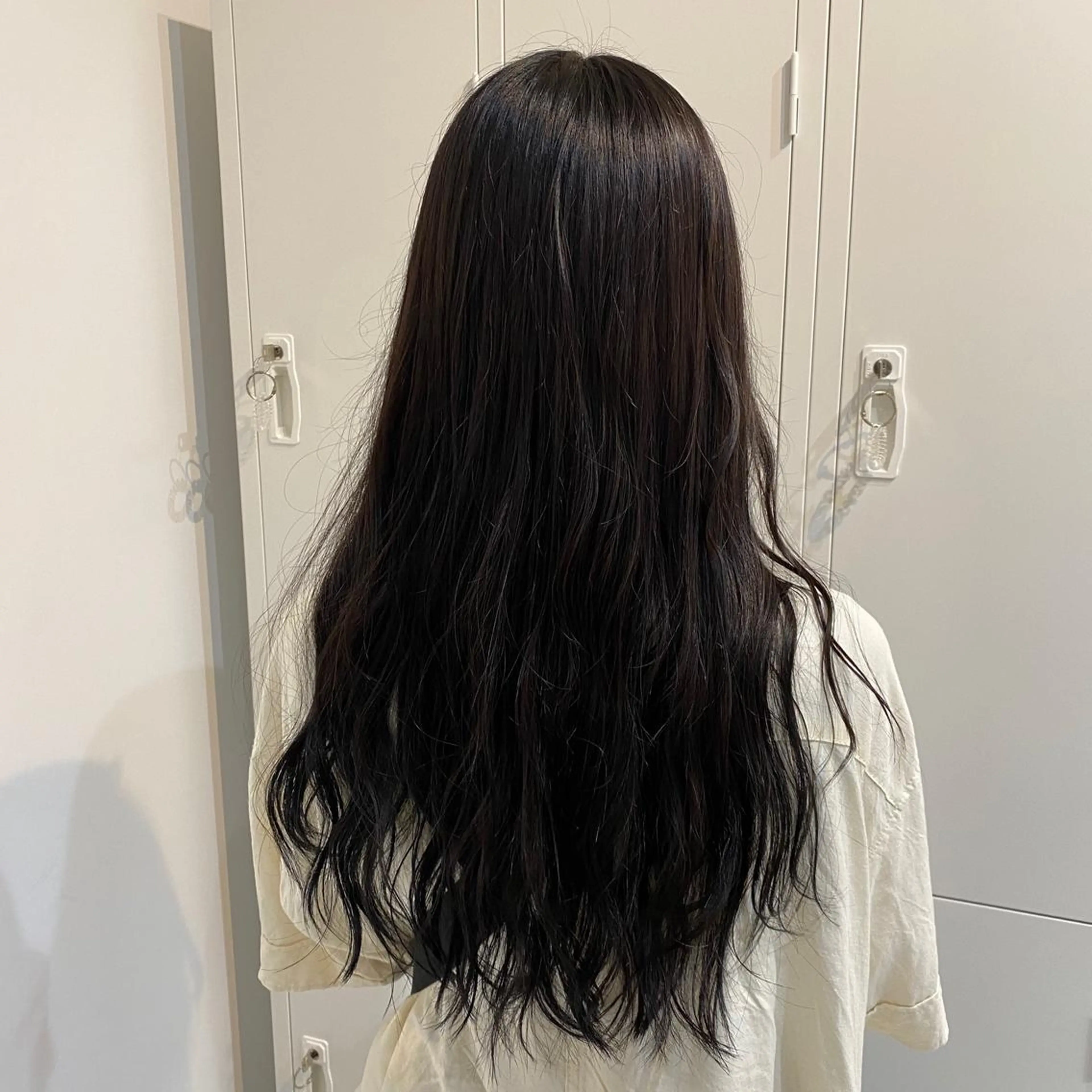 ロング カラー 黒髪 ヘアカラー 🎀暖色カラー🎀 おかだみほのヘアスタイル