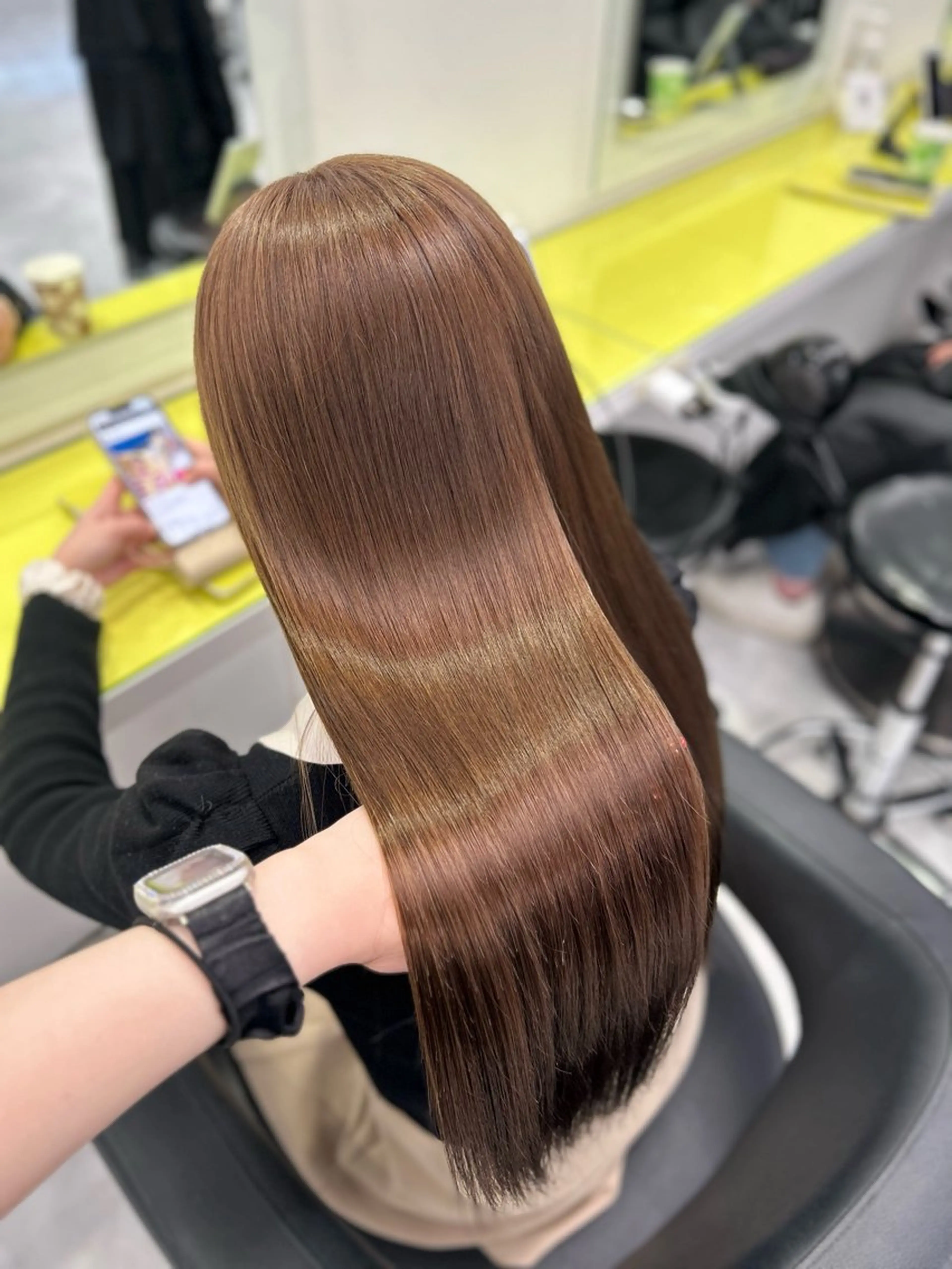 ロング ヘアカラー トリートメント Miwa🤍ダメージ レスカラー特化🦢のヘアスタイル
